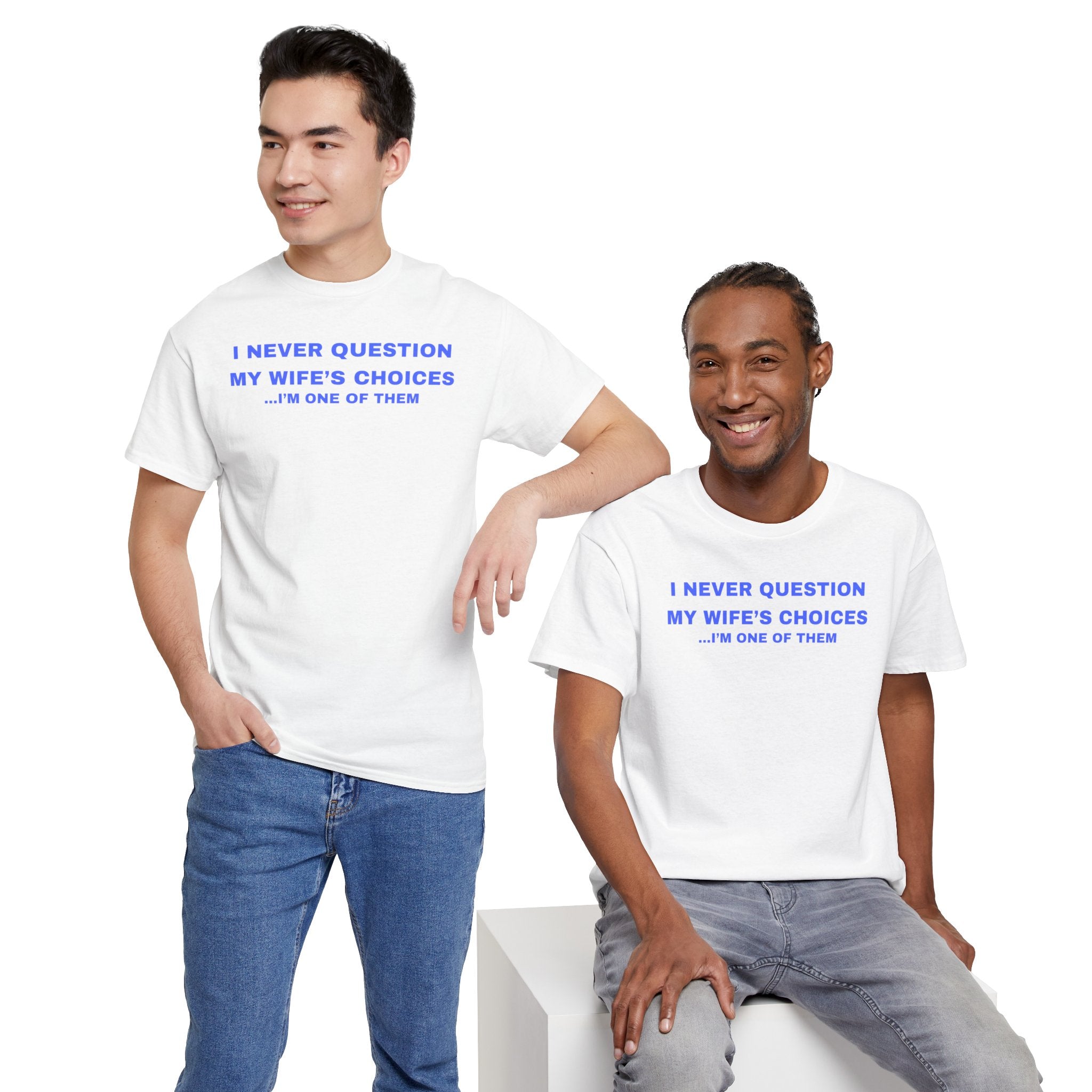Humorous Unisex Cotton T-shirt - Perfect Gift for Couples, Giggles, Casual Wear, Everyday Fun