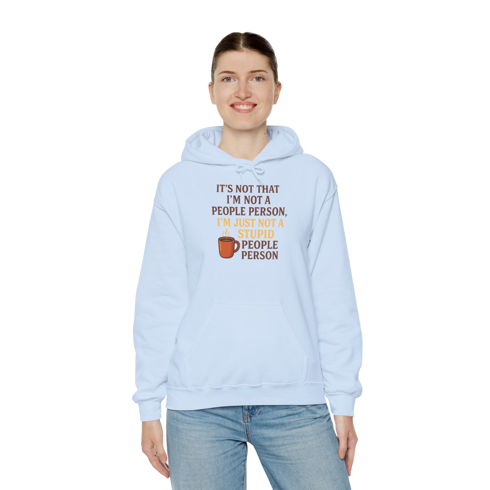 Funny People Person Sweatshirt, Unisex Hoodie, Cozy Gift for Introverts, Casual Wear, Perfect for Friends or Family, Great for Birthdays