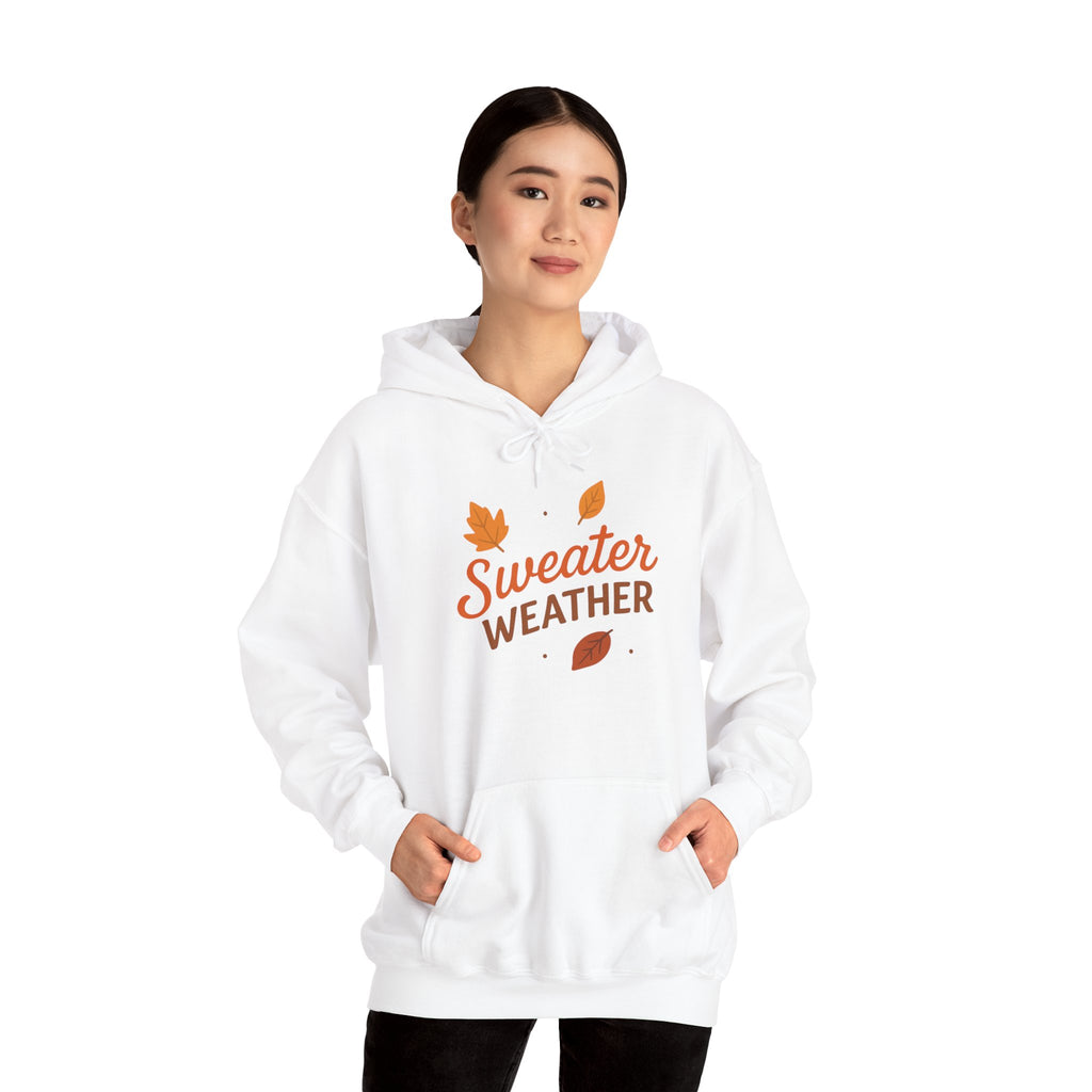 Sweater Weather Hoodie - Cozy Unisex Sweatshirt for Autumn Days, Fall Fashion, Comfortable Gift, Thanksgiving Apparel, Casual Wear