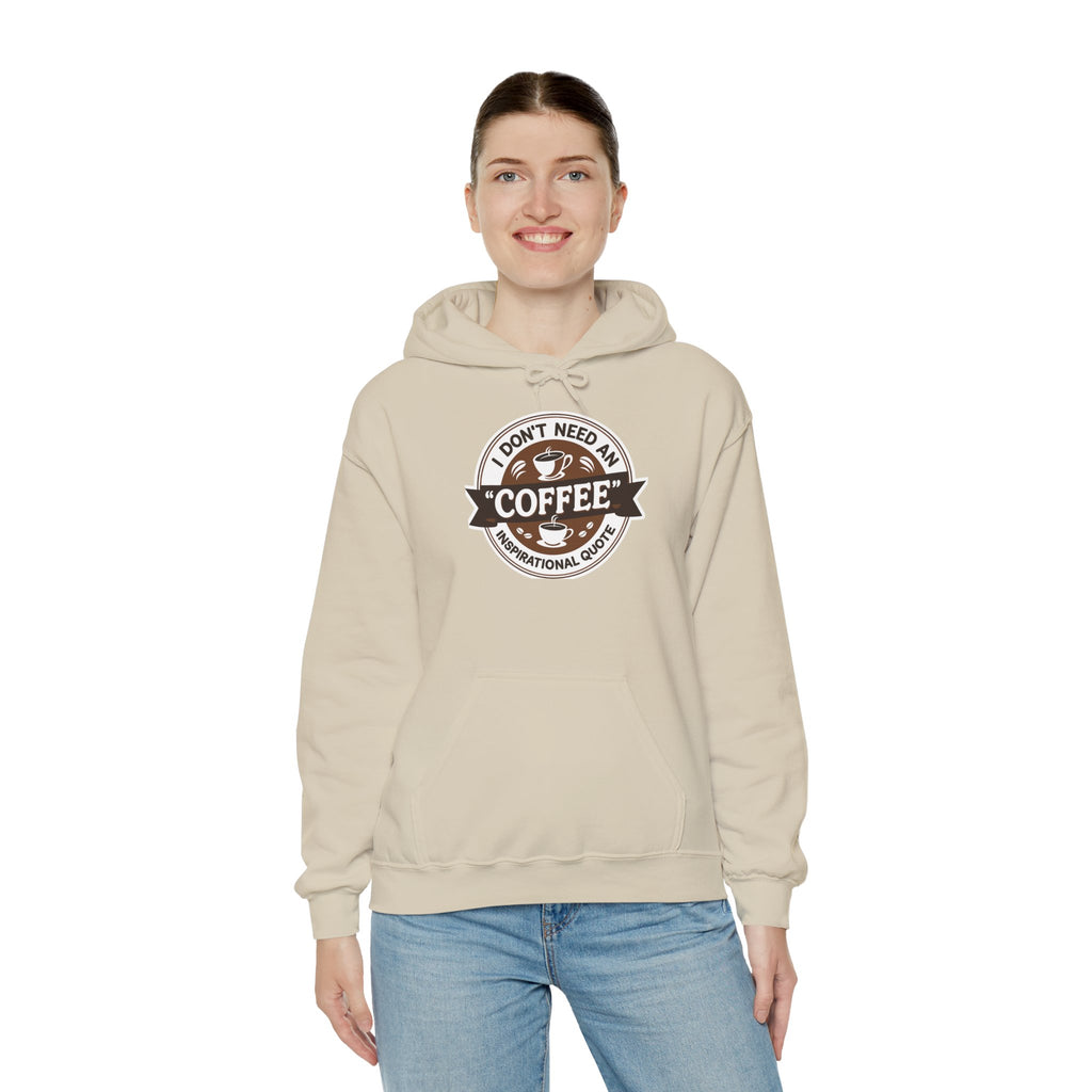 No Inspirational Quotes, just Coffee - Coffee Lovers Unisex Hoodie, Cozy Sweatshirt for Coffee Enthusiasts, Gift for Birthdays, Relaxed Vibe, Perfect for Chill Days