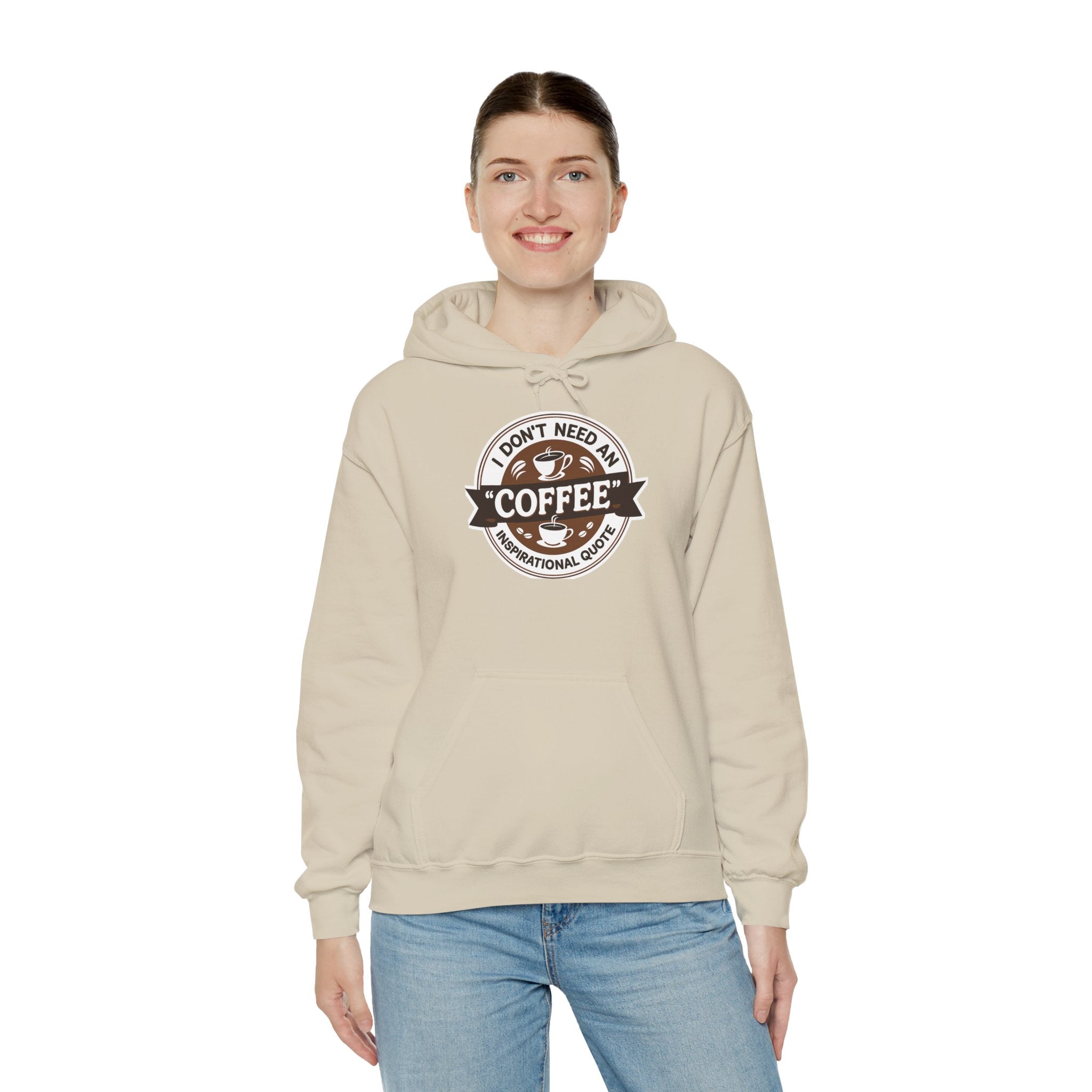 No Inspirational Quotes, just Coffee - Coffee Lovers Unisex Hoodie, Cozy Sweatshirt for Coffee Enthusiasts, Gift for Birthdays, Relaxed Vibe, Perfect for Chill Days