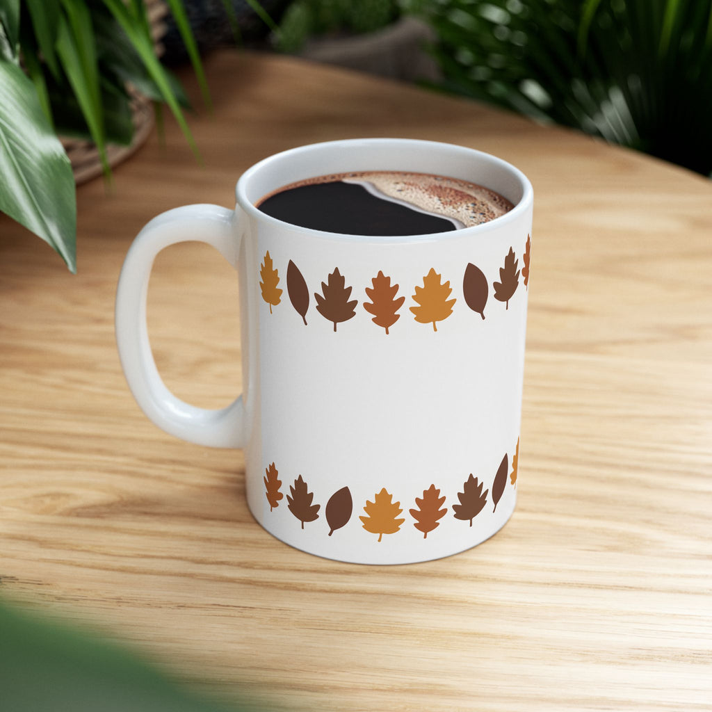 Autumn Leaves Ceramic Mug | Cozy Coffee Cup, Fall Decor, Gift for Him/Her, Seasonal Sip, Hot Beverage Holder
