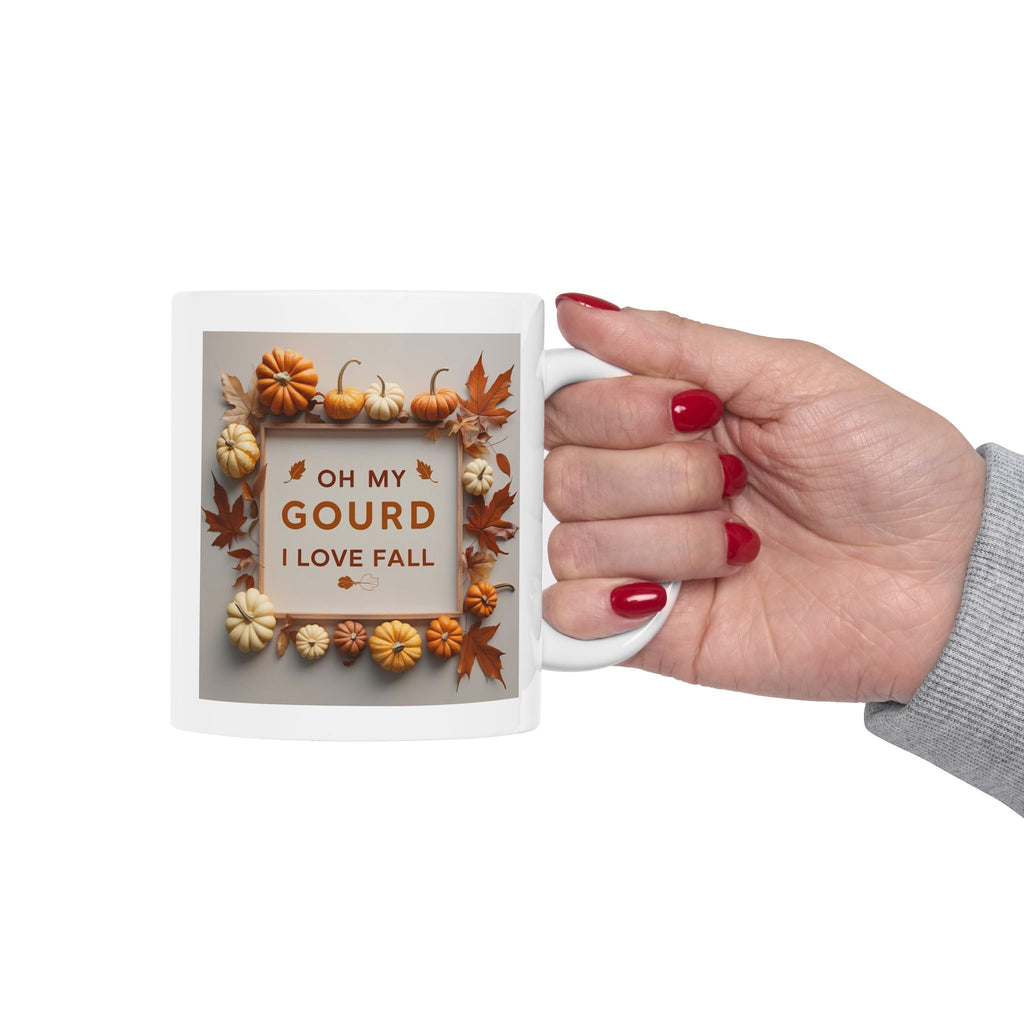 Autumn Harvest Ceramic Mug, Cozy Kitchen Gift, Fall Decor, Thanksgiving Coffee Cup, Seasonal Drinkware, Pumpkin Spice Lover