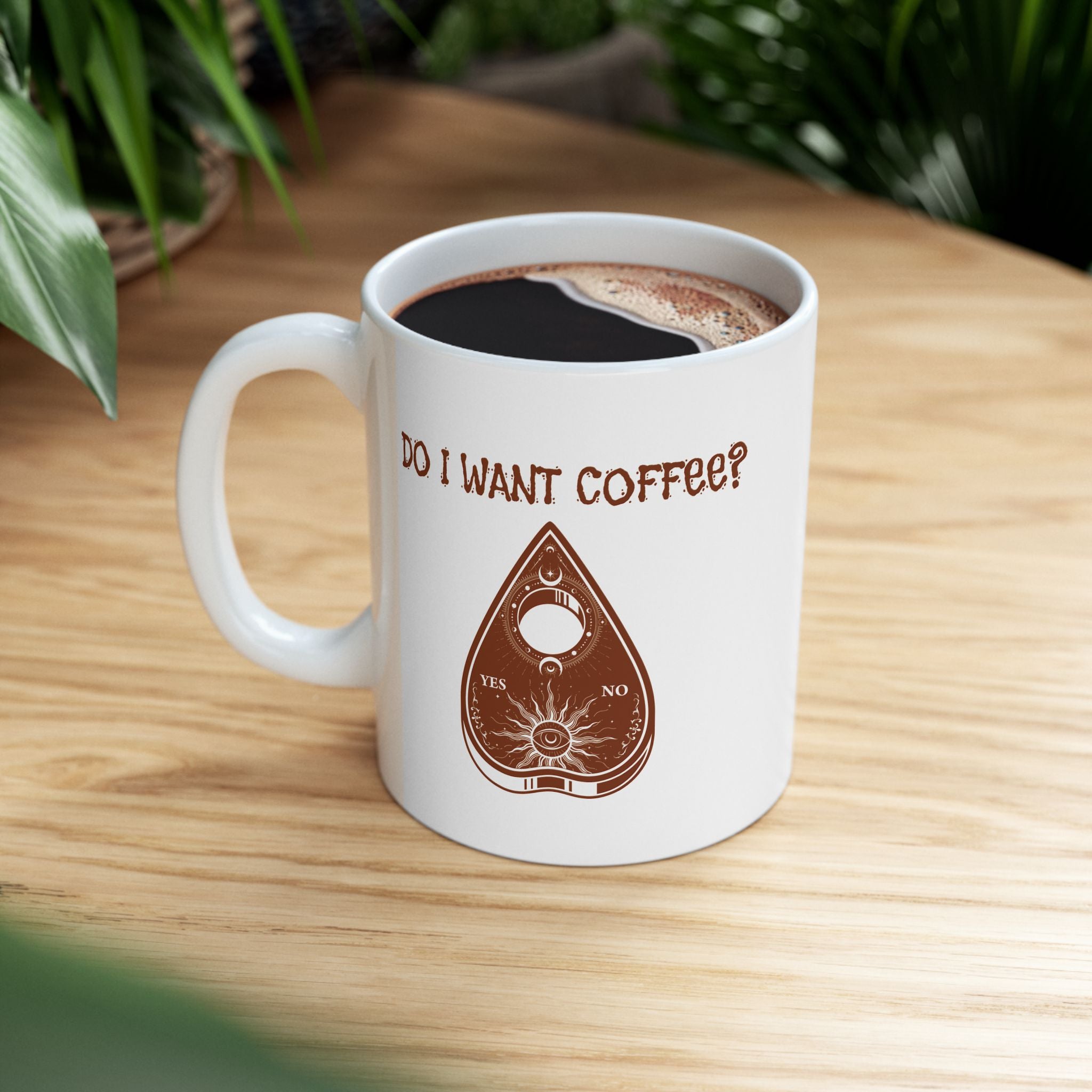 Planchette Coffee Lover Ceramic Mug - Perfect Gift for Coffee Addicts, 11oz & 15oz Options, Fun Kitchen Decor, Birthday/Christmas Gift