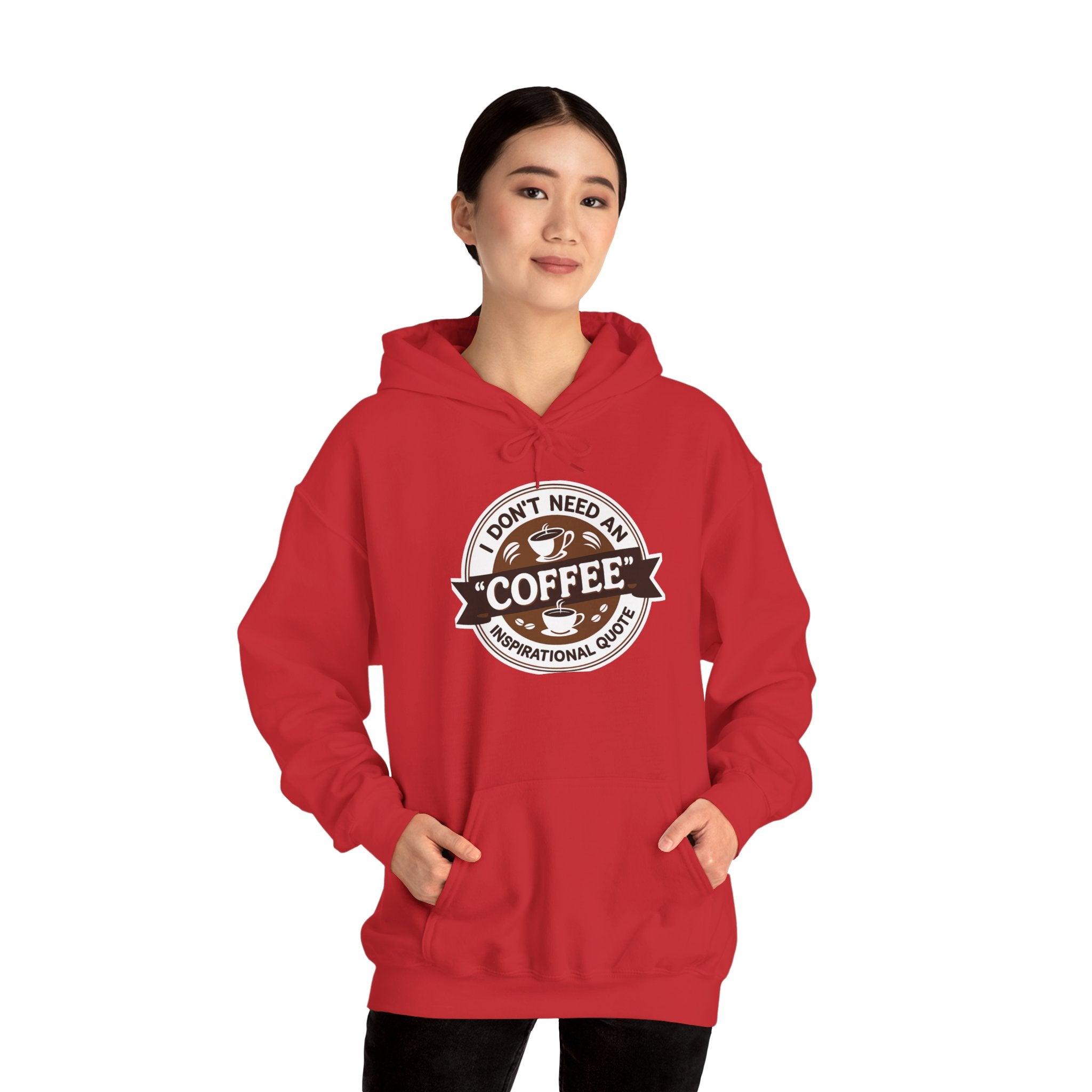 No Inspirational Quotes, just Coffee - Coffee Lovers Unisex Hoodie, Cozy Sweatshirt for Coffee Enthusiasts, Gift for Birthdays, Relaxed Vibe, Perfect for Chill Days