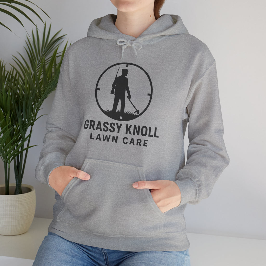 Grassy Knoll Lawn Care Hoodie – Logo Workwear Hooded Sweatshirt
