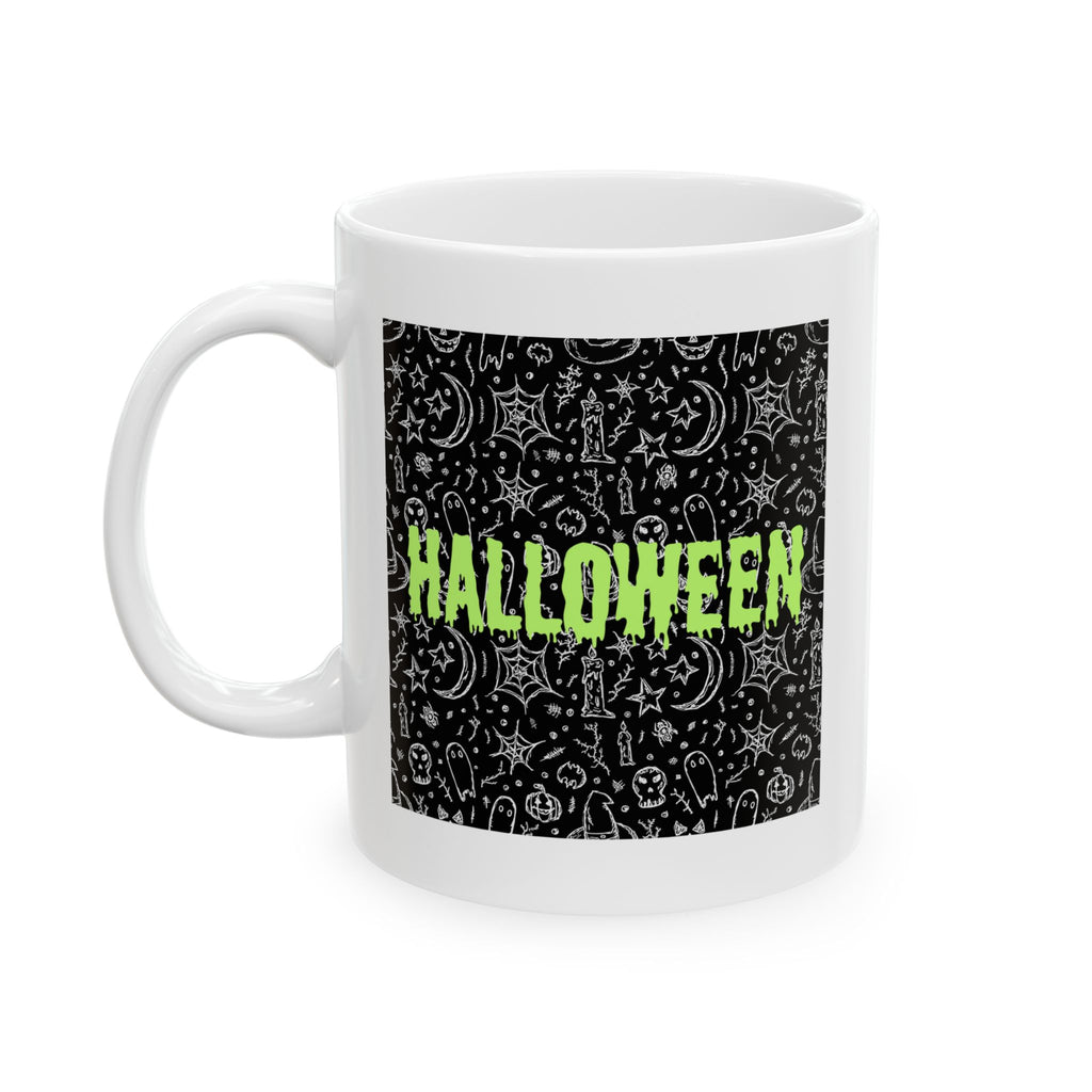 Spooky Halloween Ceramic Mug, Halloween Coffee Cup, Halloween Gift, Witchy Mug, Haunted House Drinkware, Spooky Season Kitchenware