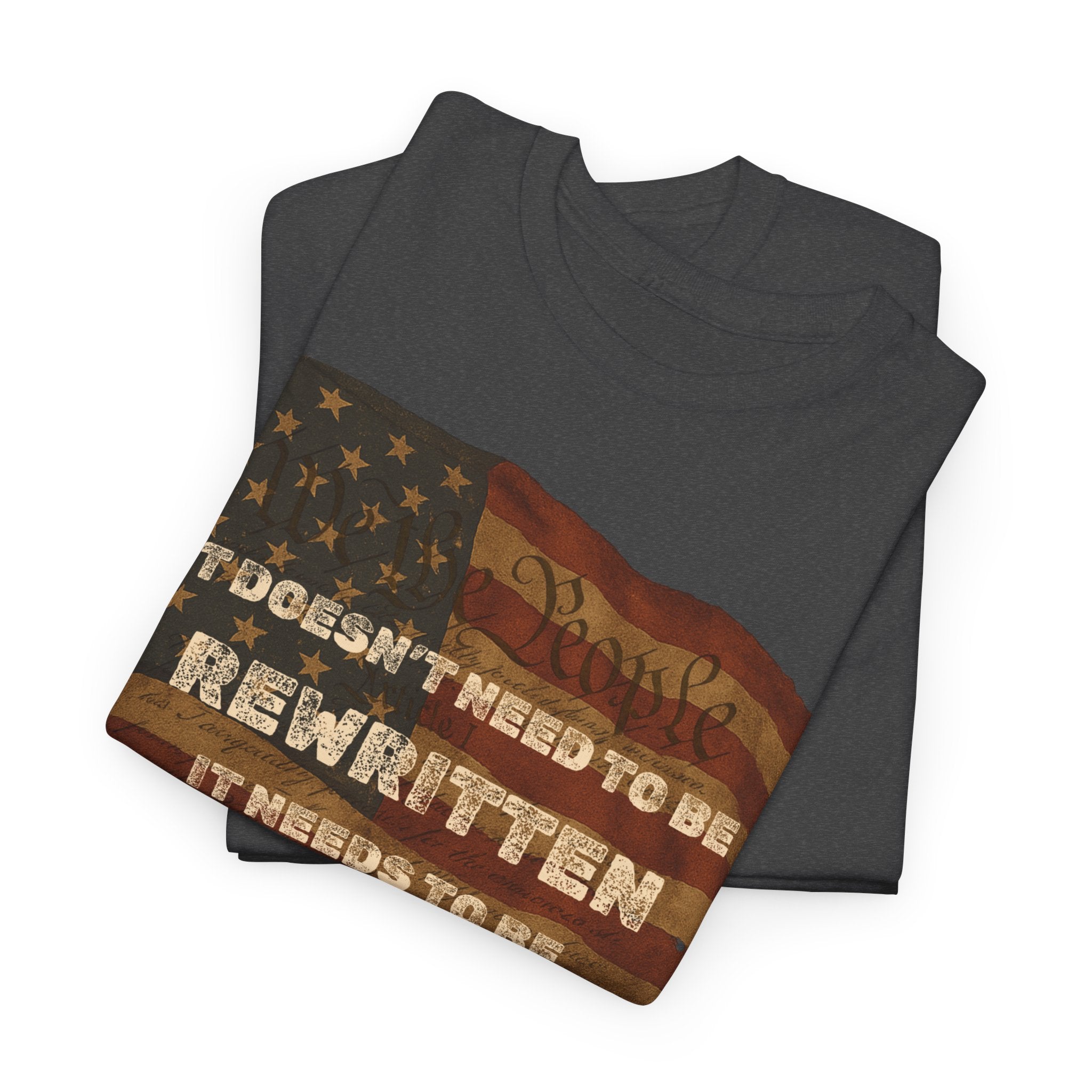 Patriotic Unisex Cotton Tee | Inspirational T-Shirt for Everyday Wear, Gifts, and Celebrations
