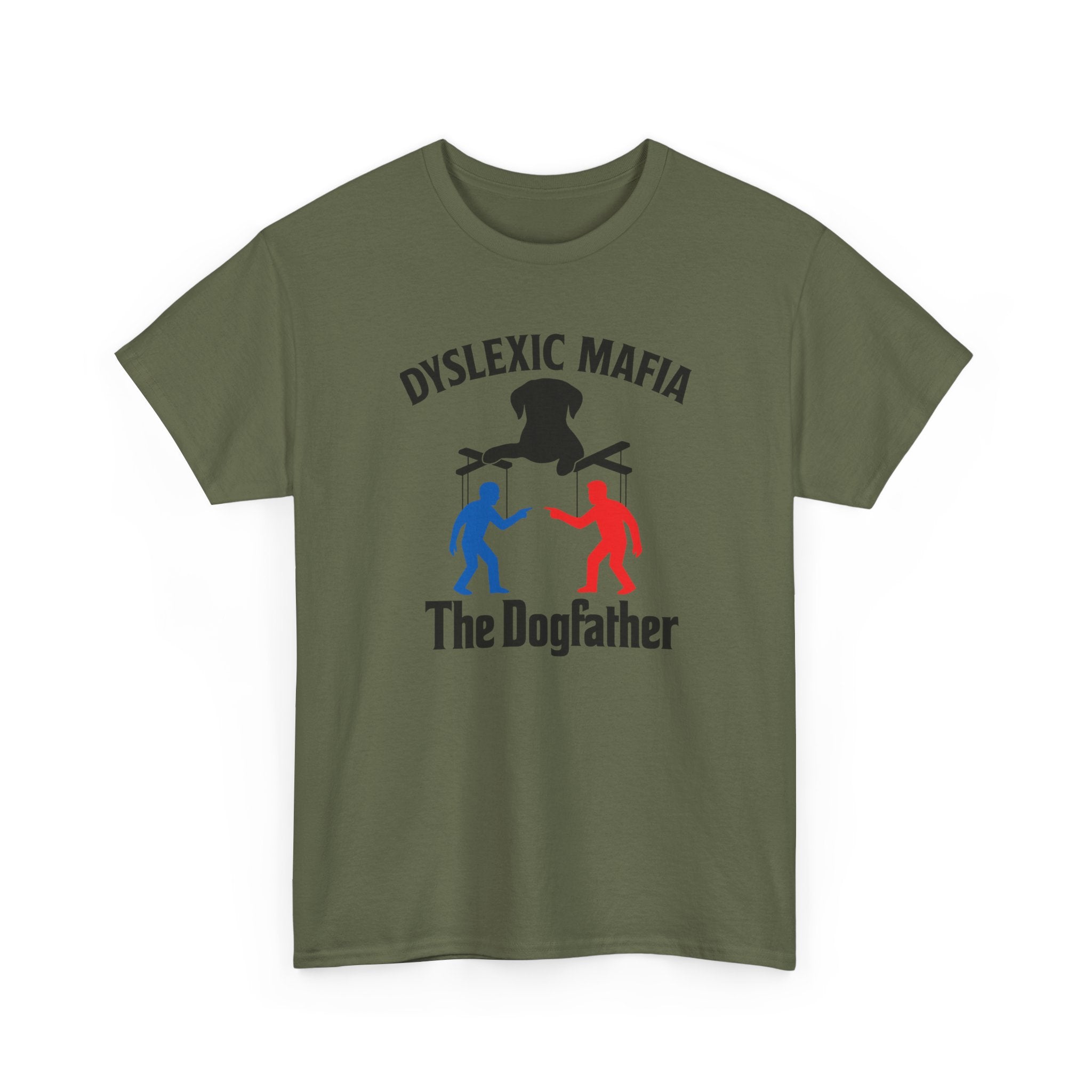 Funny Mafia Dogfather T-shirt- Unisex Heavy Cotton T-Shirt, Funny Graphic Tee, Gift for Dog Lovers, Casual Wear, Statement Shirt