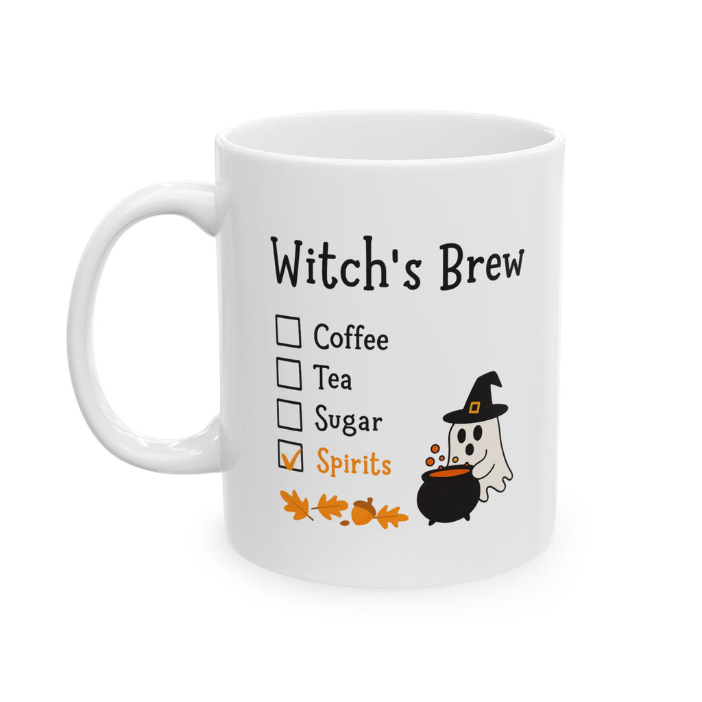 Halloween Witch Brew Ceramic Mug | Perfect for Fall Decor, Spooky Season, Halloween Gifts, Cozy Beverages, Fall Celebrations