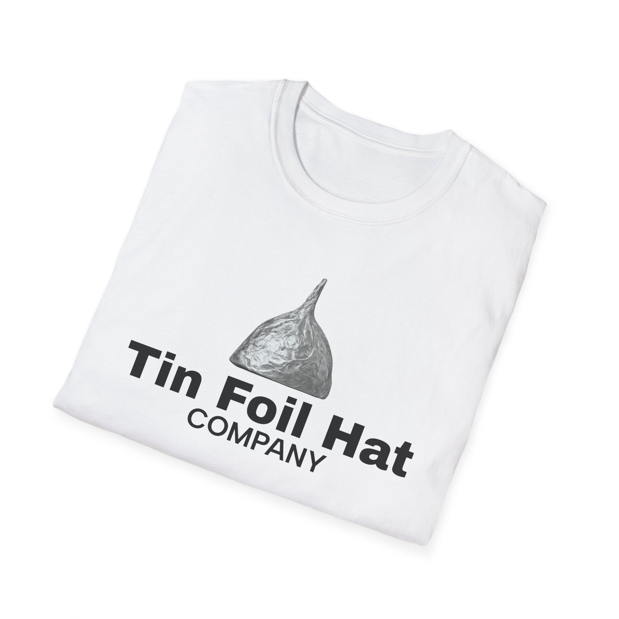 Funny Tin Foil Hat Unisex T-Shirt | Comfortable Tee for Conspiracy Lovers, Unique Gift for Friends & Family, Casual Wear, Humor Apparel