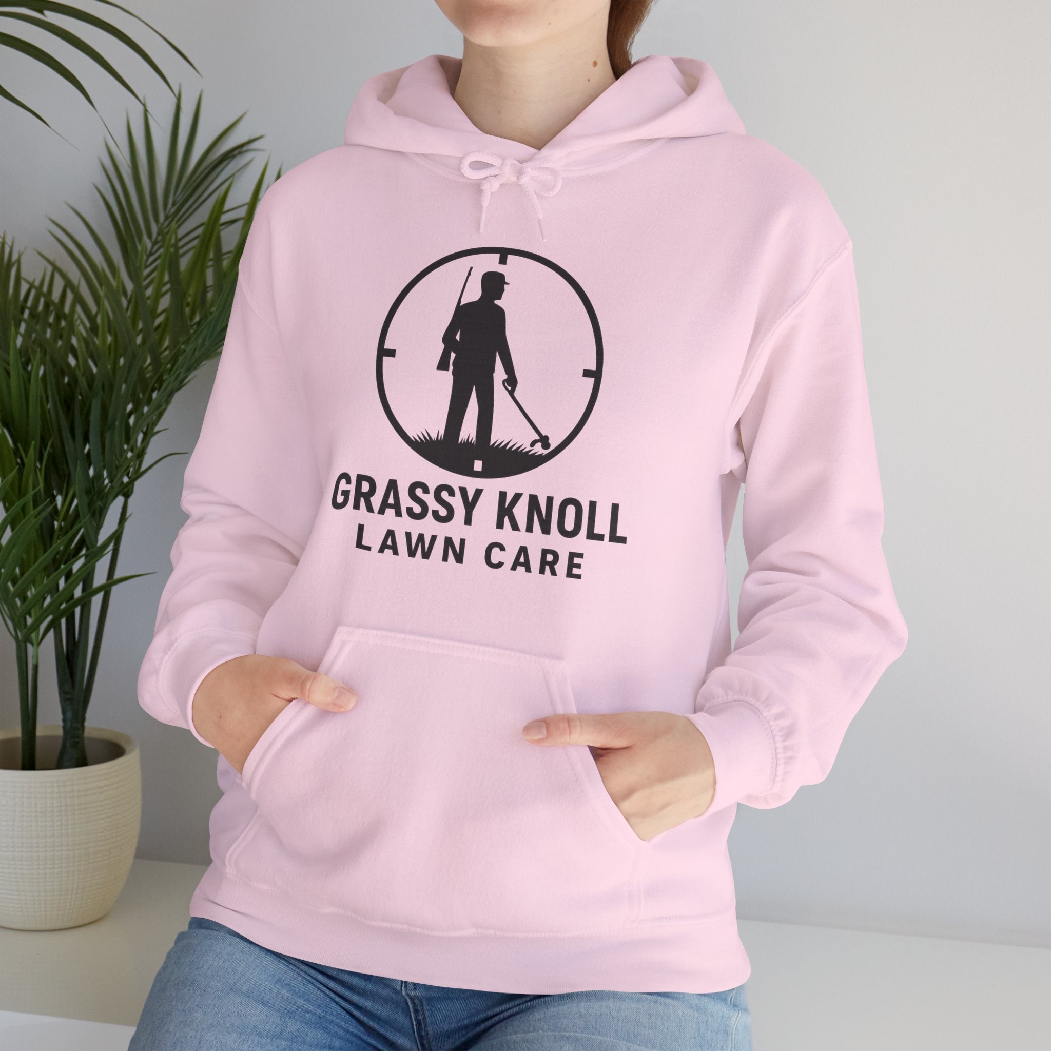 Grassy Knoll Lawn Care Hoodie – Logo Workwear Hooded Sweatshirt