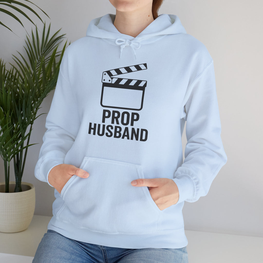 Prop Husband Hoodie — Funny Film Clapper Hooded Sweatshirt for Movie Lovers & Crew