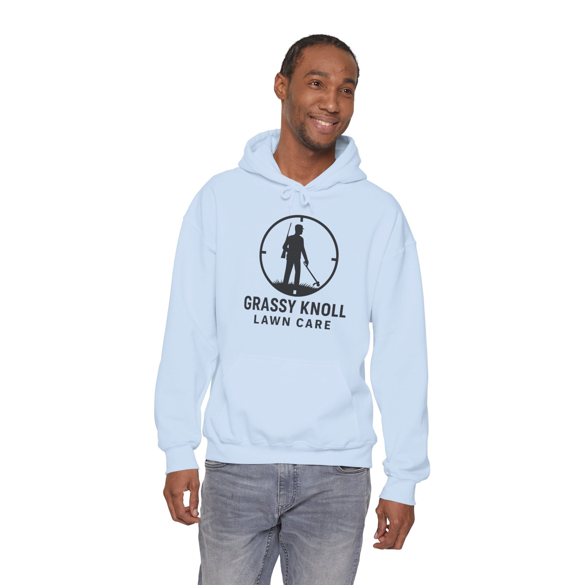 Grassy Knoll Lawn Care Hoodie – Logo Workwear Hooded Sweatshirt