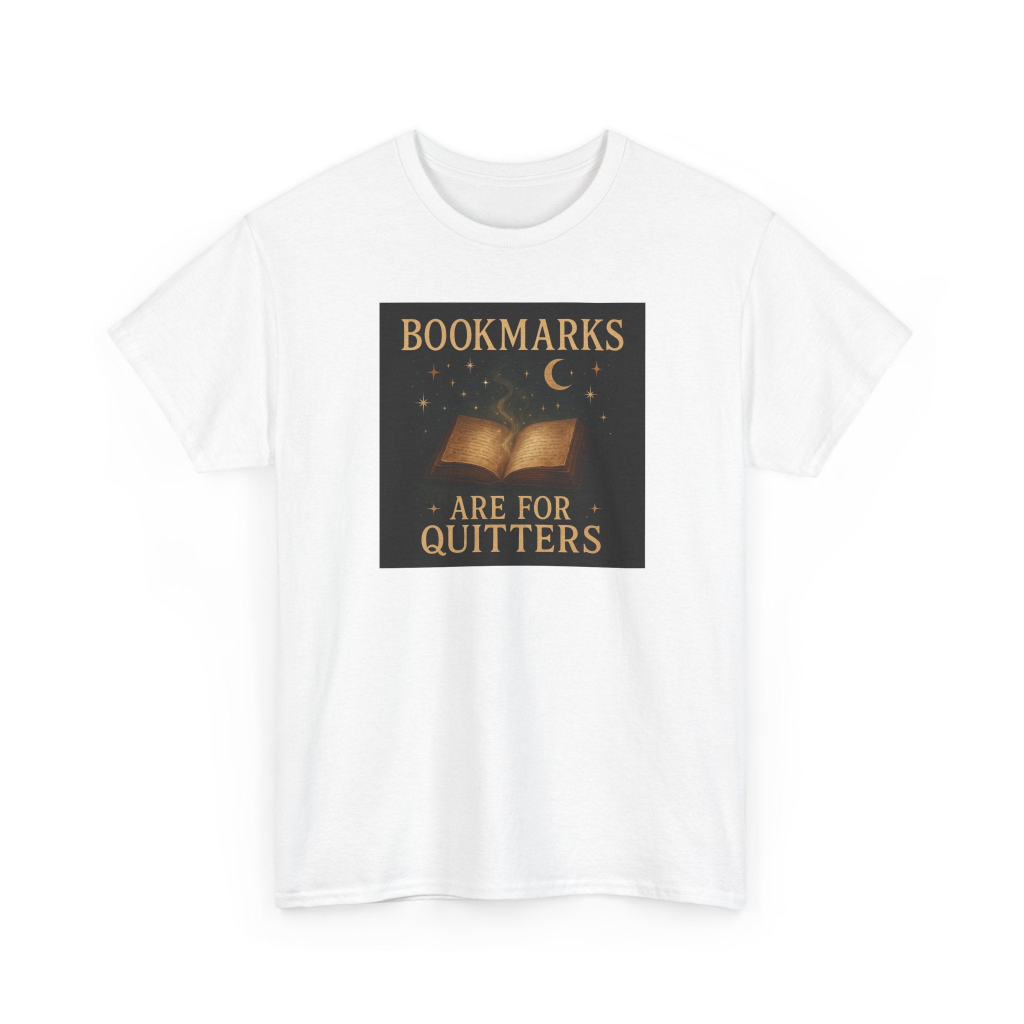 Bookmarks are for Quitters Unisex Cotton Tee, Funny Gift, Reading Shirt, Literary Quote Apparel, Bookworm Fashion, Cute Book Shirt