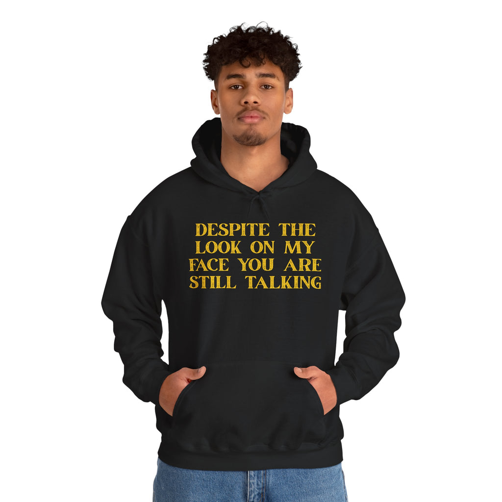 Funny Quote Hoodie, Unisex Heavy Blend Sweatshirt, Casual Wear, Gift for Friends, Cozy Style, Lightweight Fashion