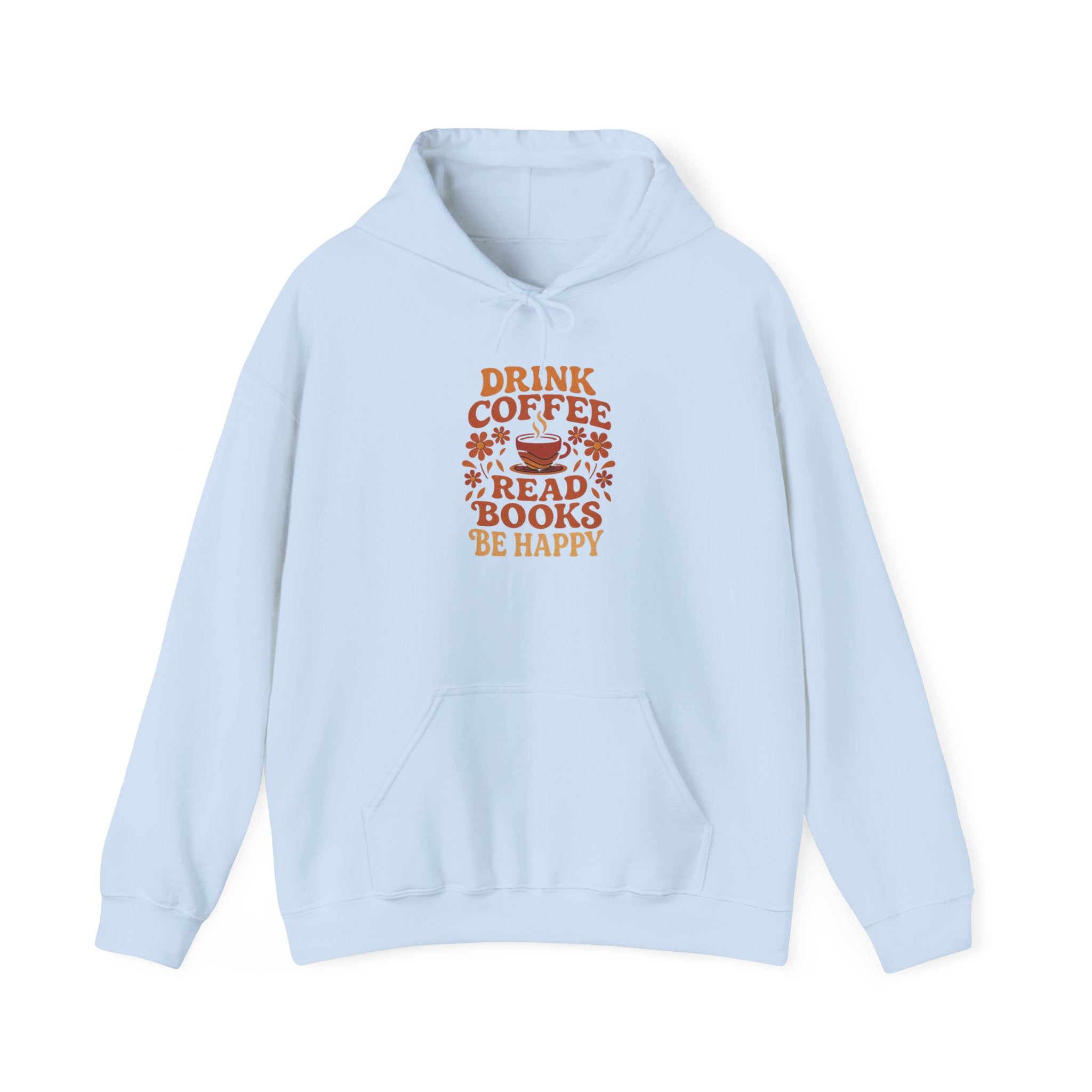 Cozy Coffee & Book Lover Hoodie - Perfect for Bookworms, Reading Gifts, Relaxed Vibes, Fall Wear, Gift for Friends