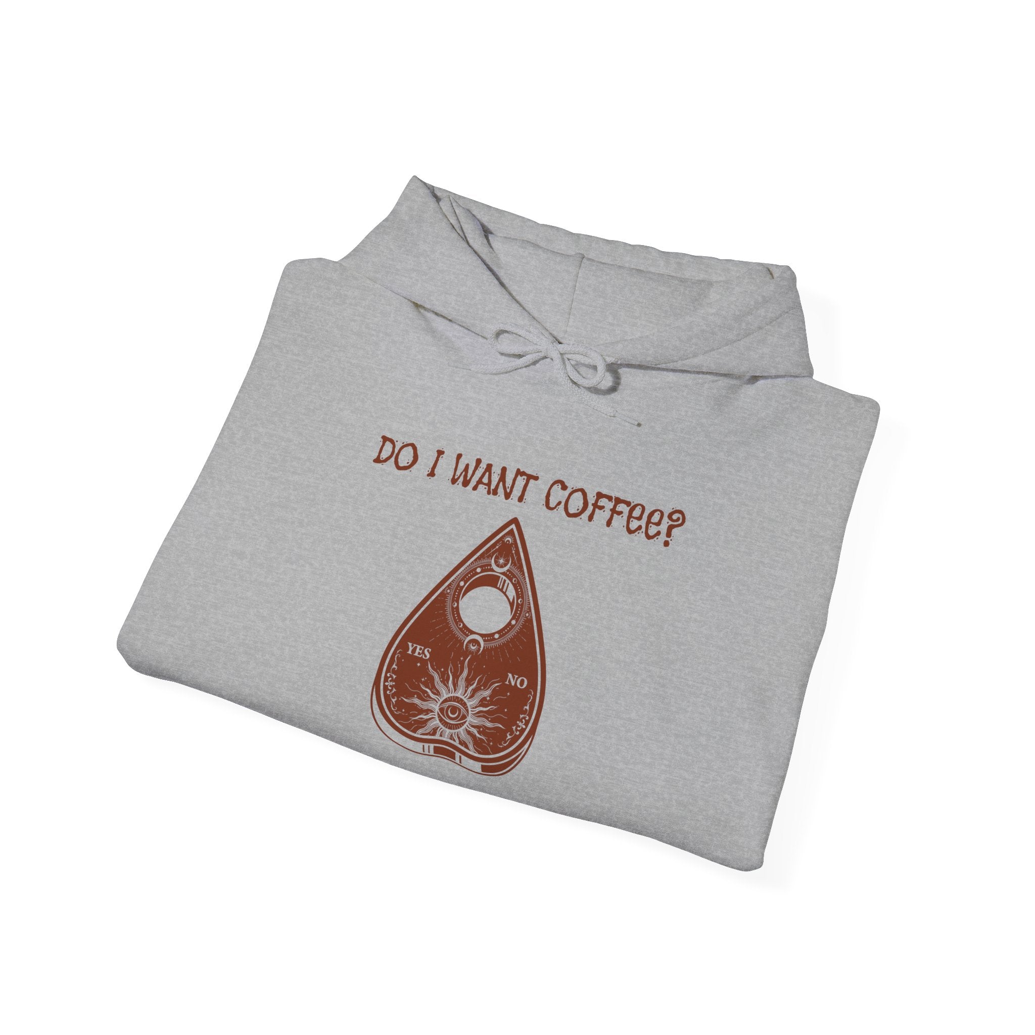 Coffee Lovers Ouija Planchette Hoodie | Cute Graphic Sweatshirt for Relaxed Days, Gifts for Friends, Cozy Apparel, Everyday Wear