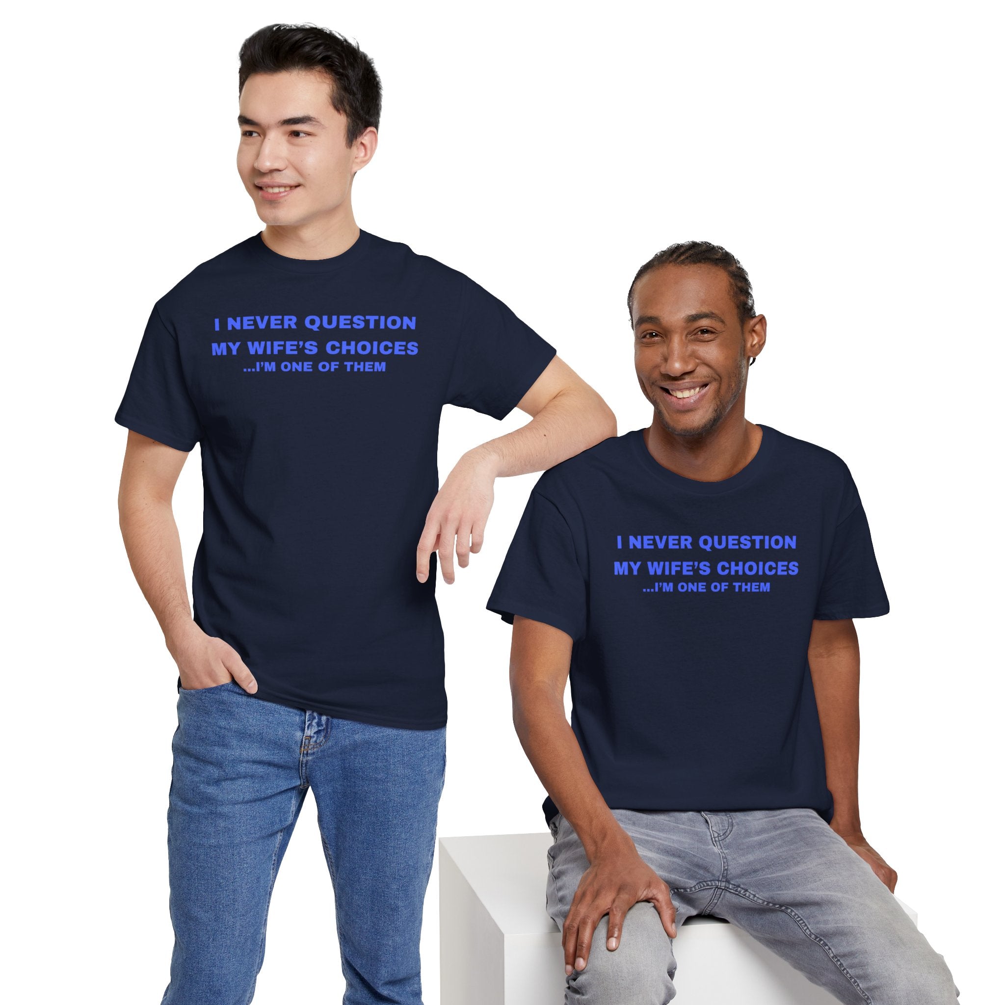 Humorous Unisex Cotton T-shirt - Perfect Gift for Couples, Giggles, Casual Wear, Everyday Fun