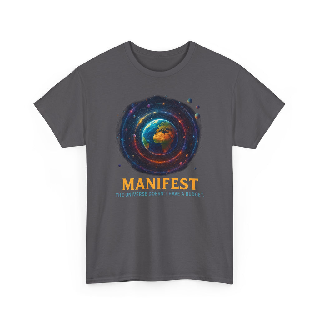 Manifest Unisex Heavy Cotton Tee | Cosmic Vibe Tee | Inspirational Shirt | Gift for Dreamers | Motivational Apparel | Universe Graphic [...]