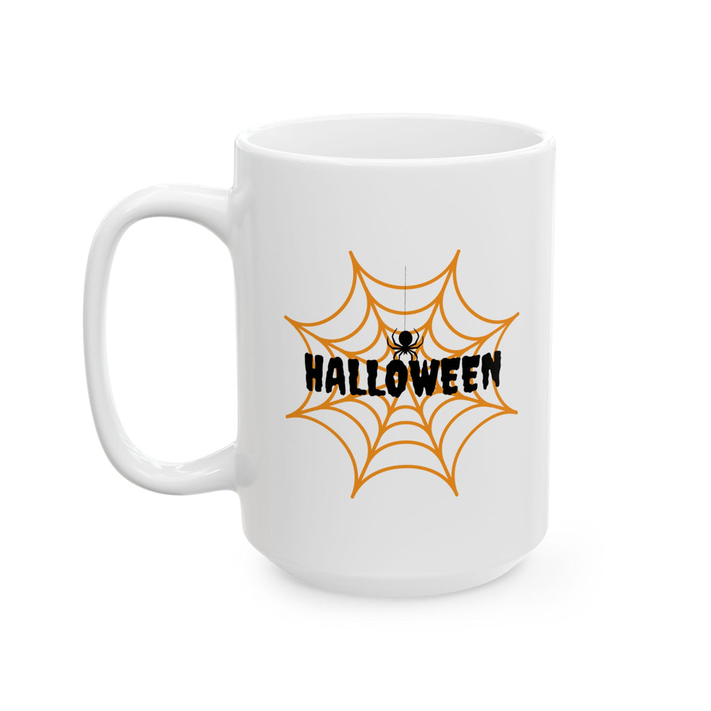 Spooky Halloween Spiders Web Coffee Mug - Perfect for Fall, Haunted House Decor, Gift for Witch Lovers, Coffee Cup, Halloween Party Favors