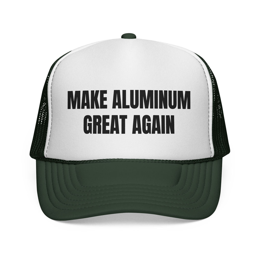 Make Aluminum Great Again Trucker Hat — Retro Patriotic Workwear Cap
