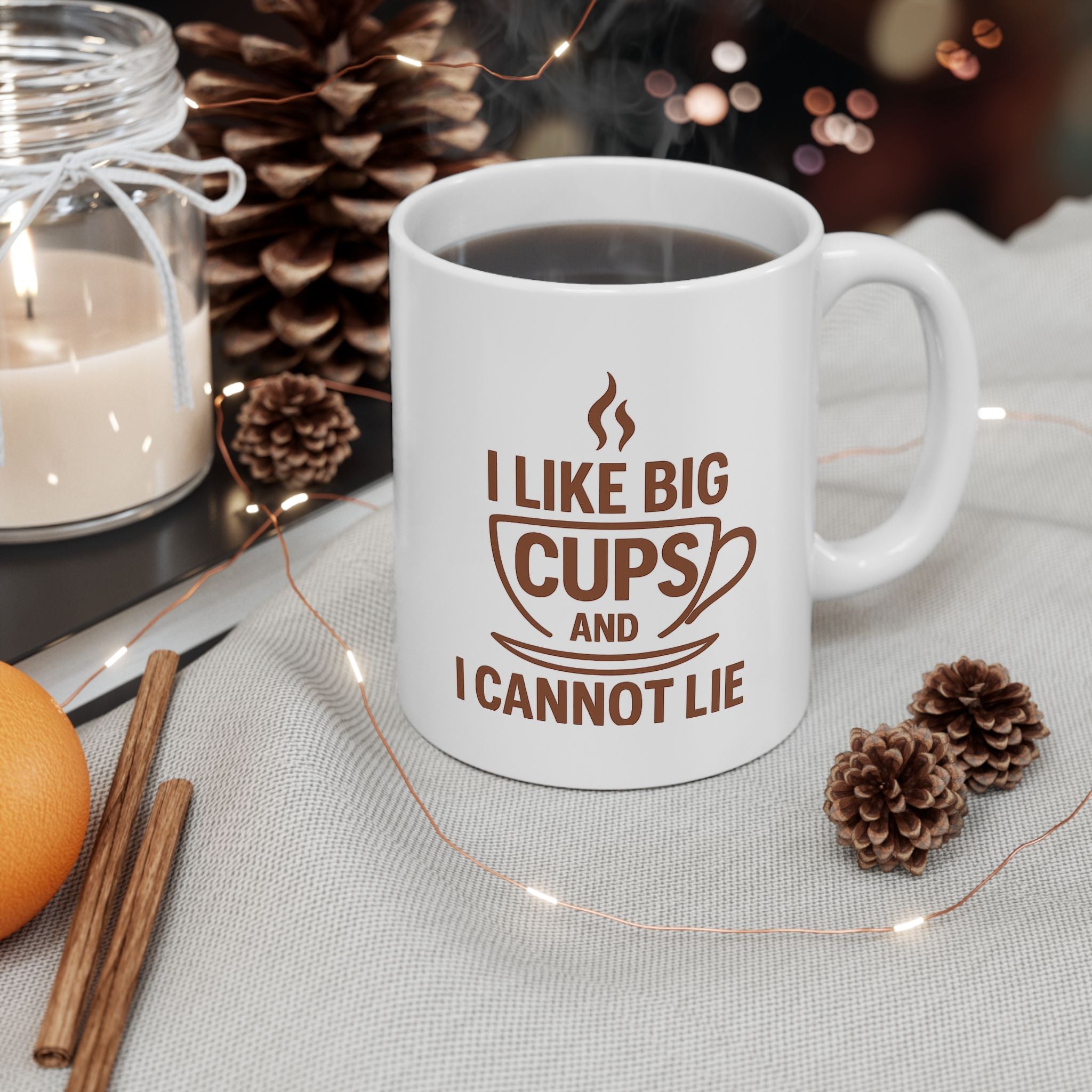 I Like Big Cups and I Cannot Lie Funny Coffee Mug, 11oz 15oz, Gift for Coffee Lovers, Humor Mug, Cute Mug for Friends, Birthday Gift, Office Mug