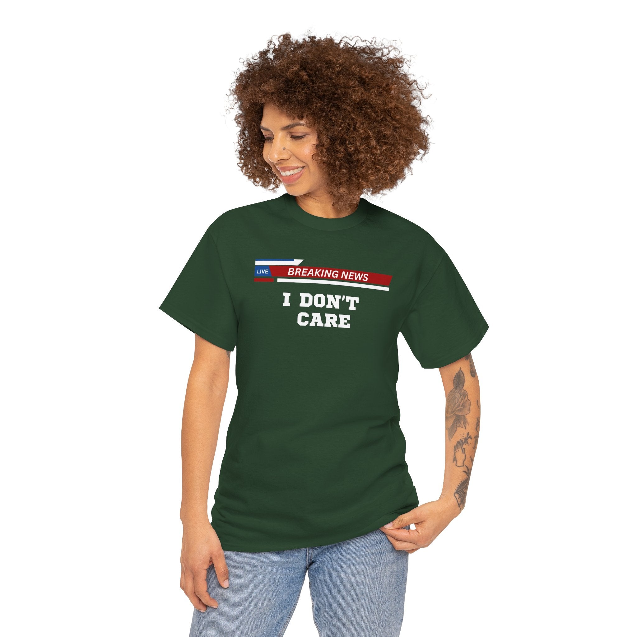 Breaking News Unisex Heavy Cotton Tee - Casual Wear, Gift for News Lovers, Birthday Shirt, Trendy Graphic Tee, Everyday Comfort