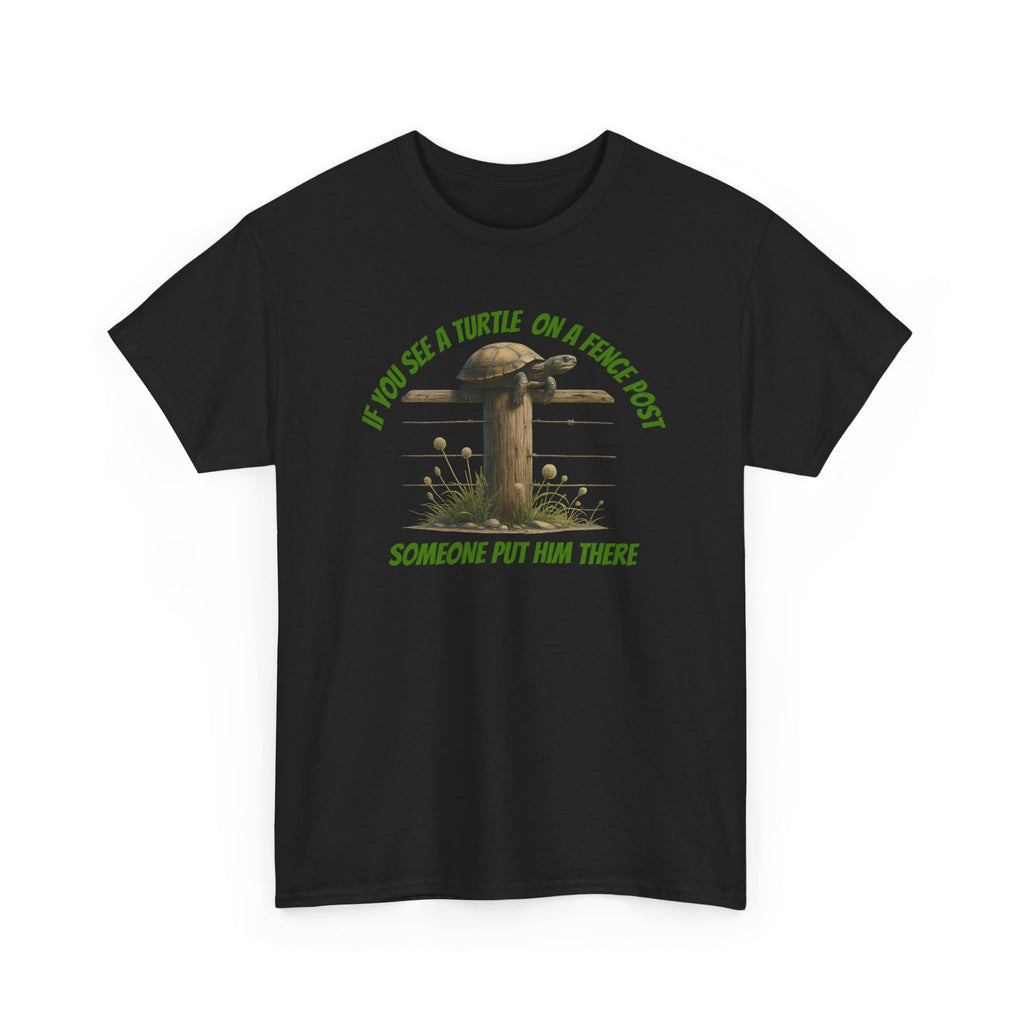 Whimsical Turtle Tee - Funny Animal T-Shirt, Gift for Nature Lovers, Deep Thoughts, Unique Casual Wear