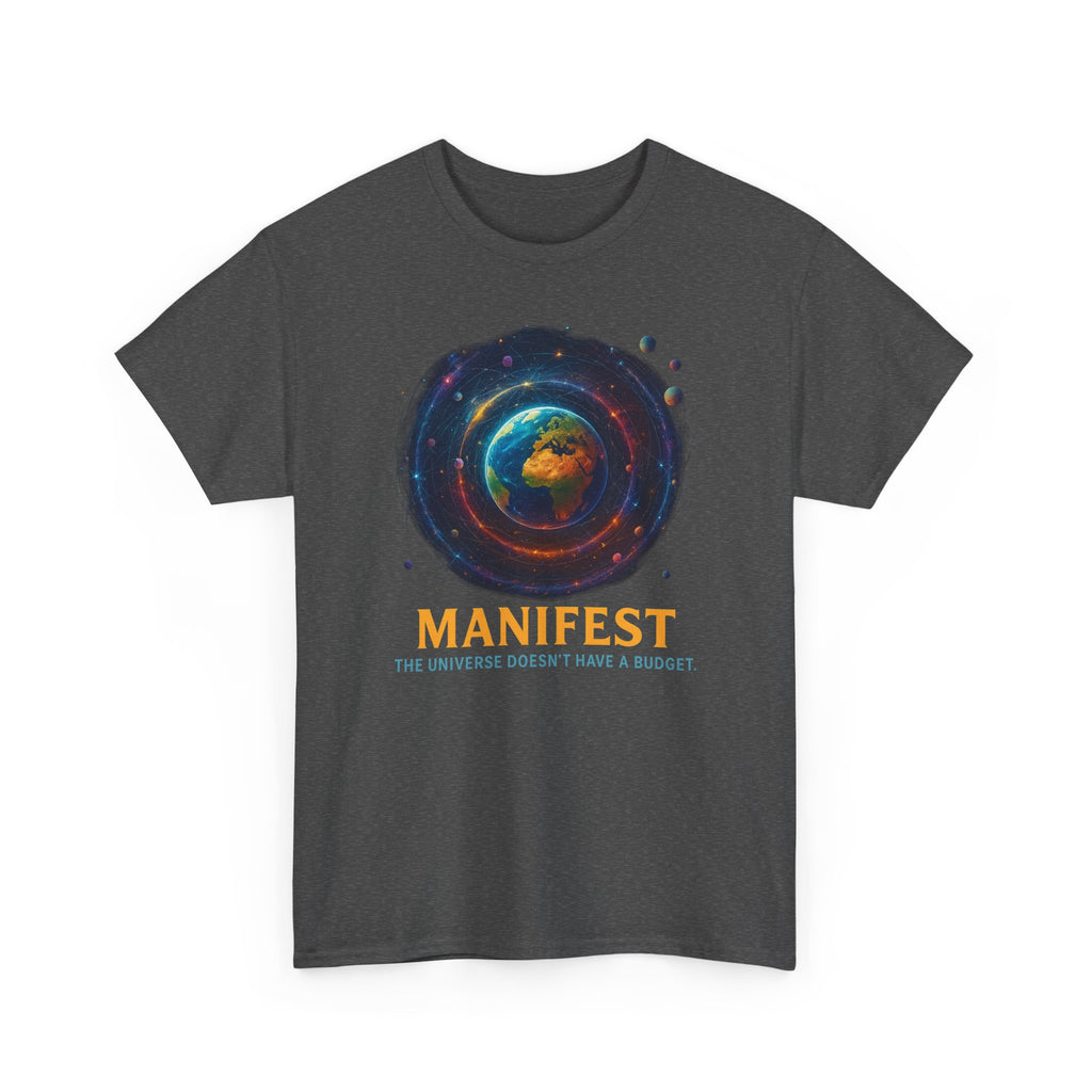 Manifest Unisex Heavy Cotton Tee | Cosmic Vibe Tee | Inspirational Shirt | Gift for Dreamers | Motivational Apparel | Universe Graphic [...]