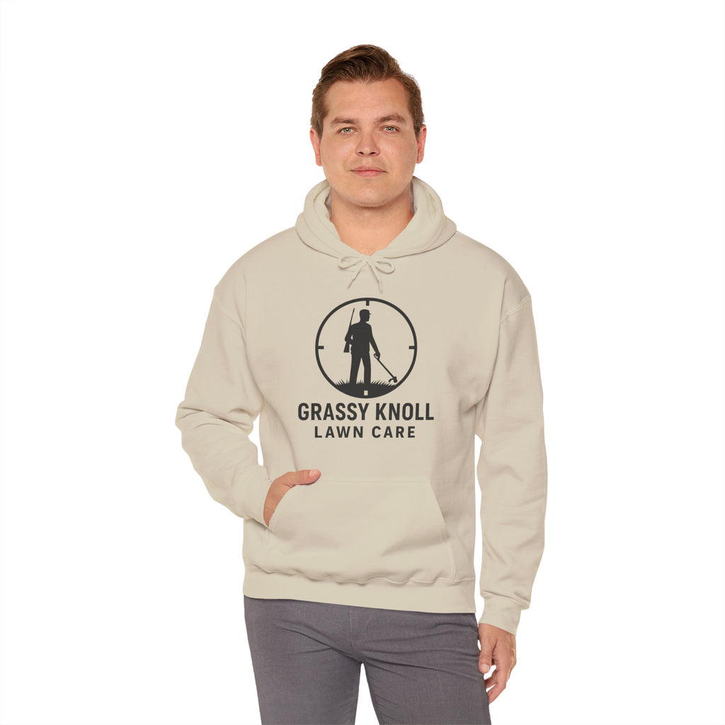 Grassy Knoll Lawn Care Hoodie – Logo Workwear Hooded Sweatshirt