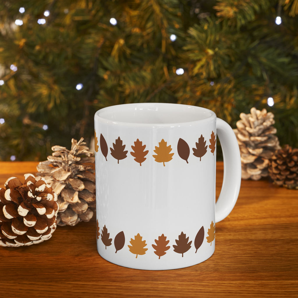 Autumn Leaves Ceramic Mug | Cozy Coffee Cup, Fall Decor, Gift for Him/Her, Seasonal Sip, Hot Beverage Holder