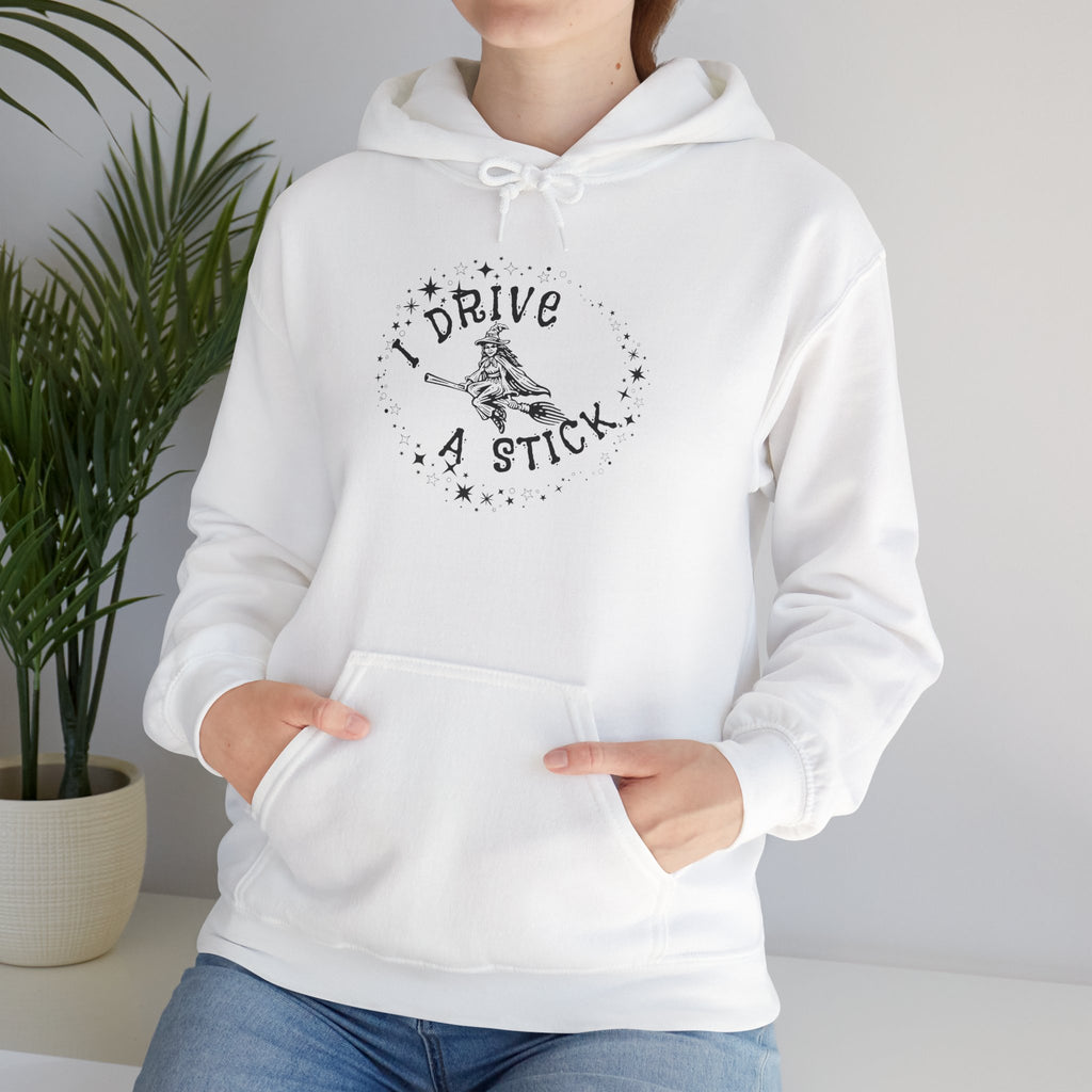 Funny I DRIVE A STICK Hoodie | Perfect Gift for Halloween, Casual Wear, Birthday, and More