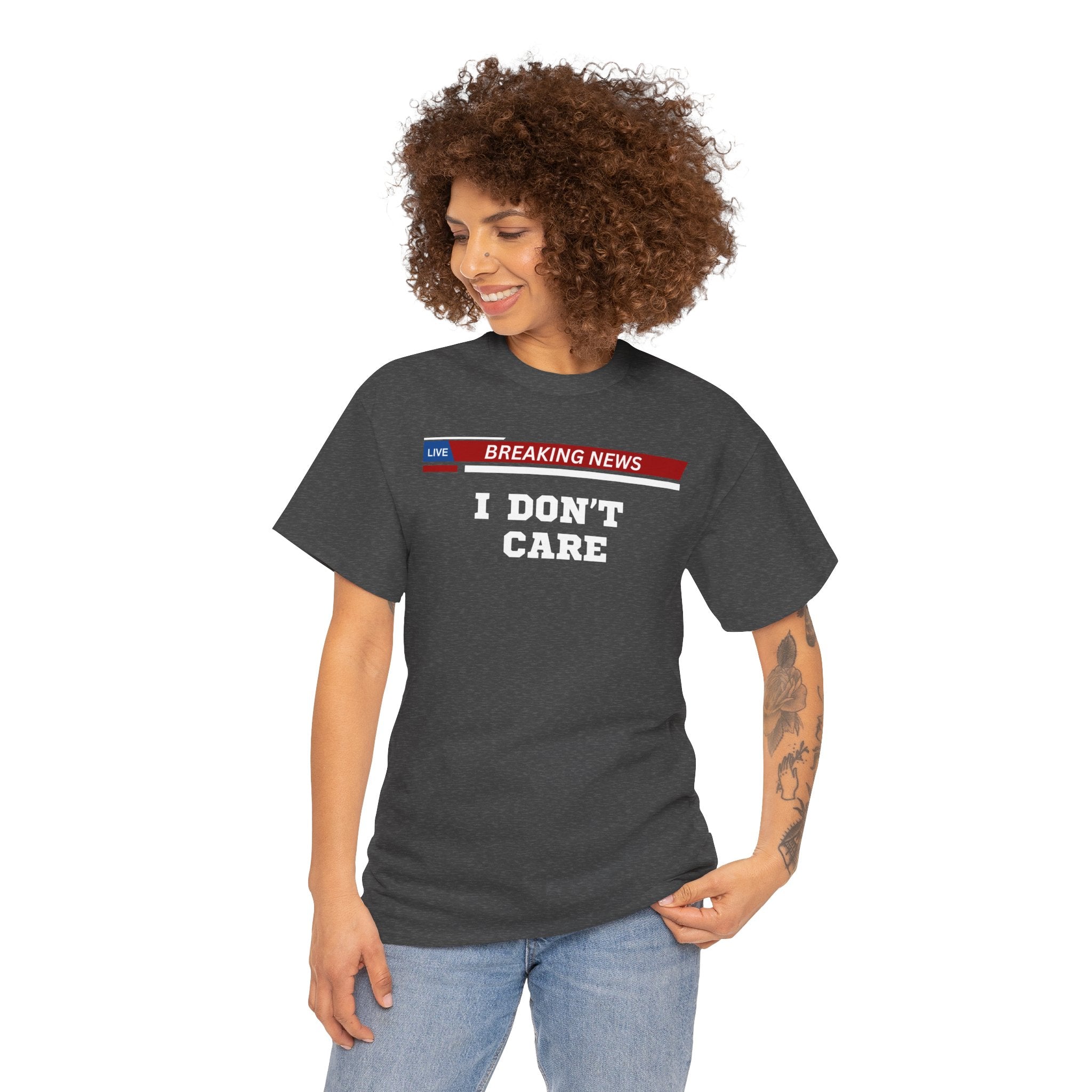 Breaking News Unisex Heavy Cotton Tee - Casual Wear, Gift for News Lovers, Birthday Shirt, Trendy Graphic Tee, Everyday Comfort