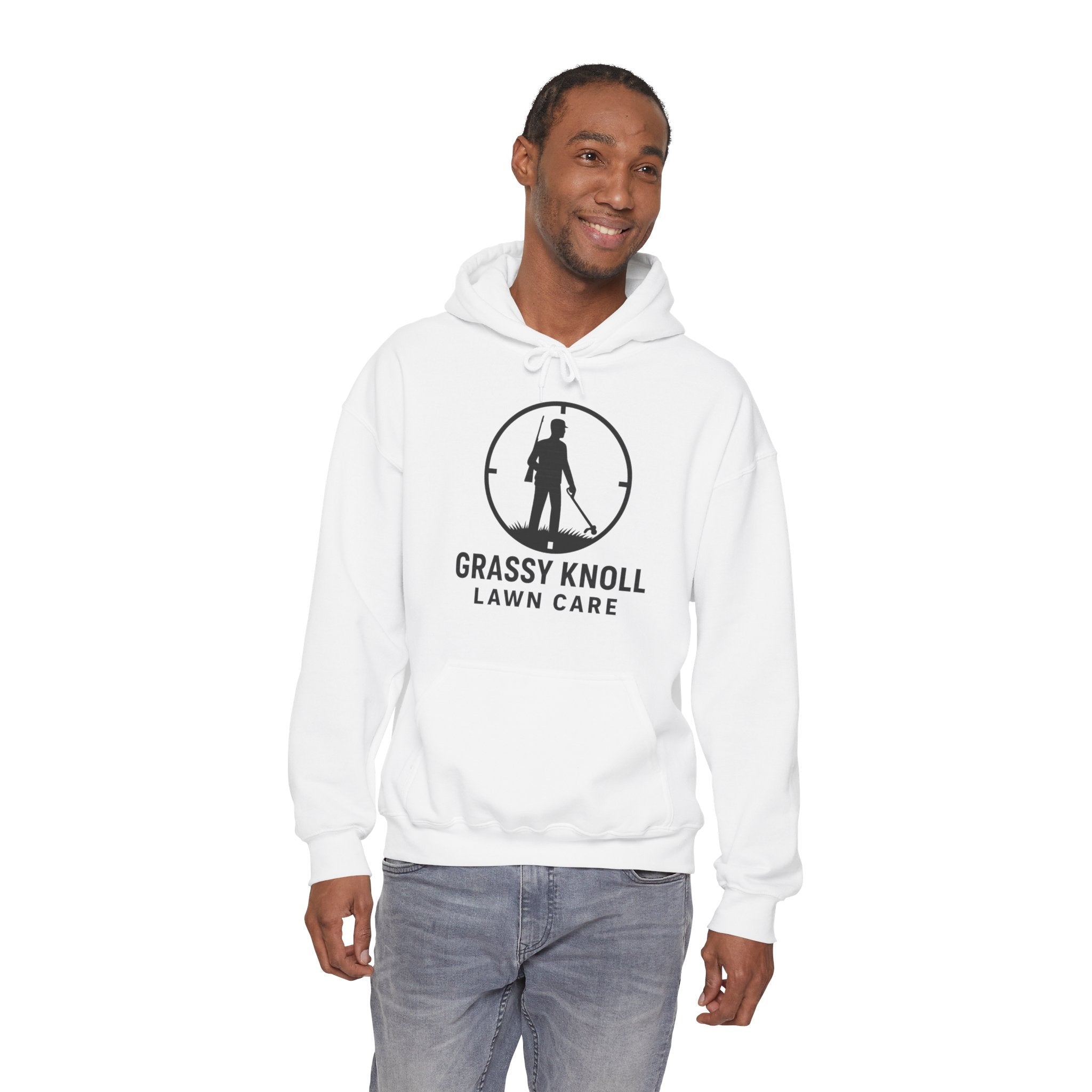 Grassy Knoll Lawn Care Hoodie – Logo Workwear Hooded Sweatshirt