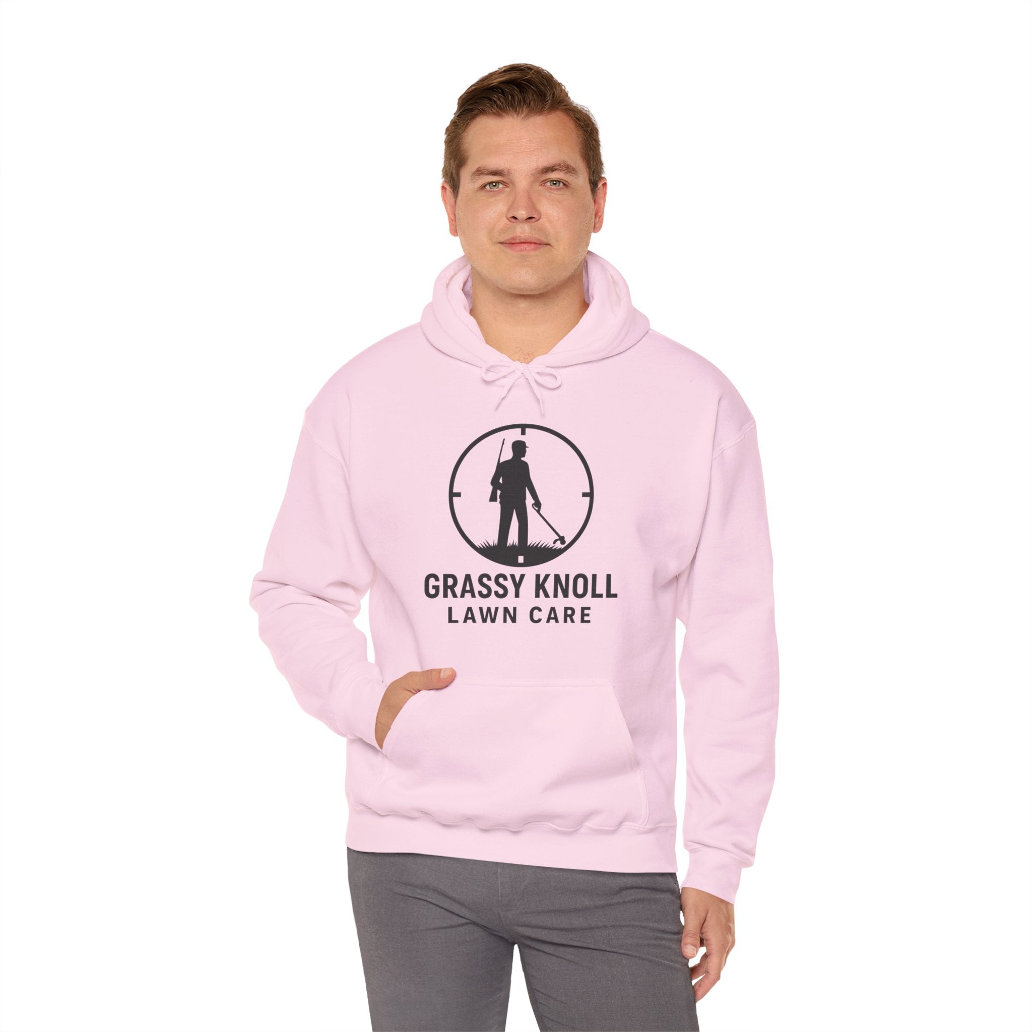 Grassy Knoll Lawn Care Hoodie – Logo Workwear Hooded Sweatshirt