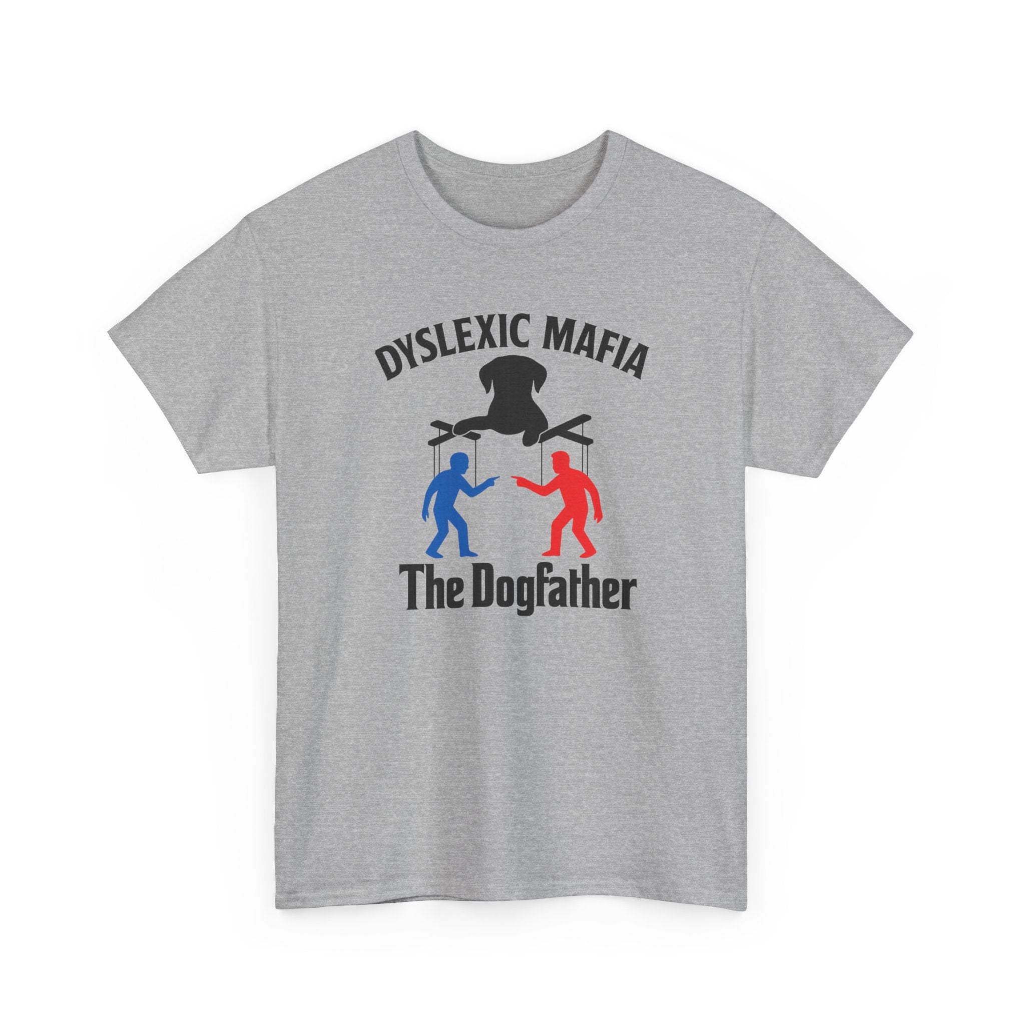 Funny Mafia Dogfather T-shirt- Unisex Heavy Cotton T-Shirt, Funny Graphic Tee, Gift for Dog Lovers, Casual Wear, Statement Shirt