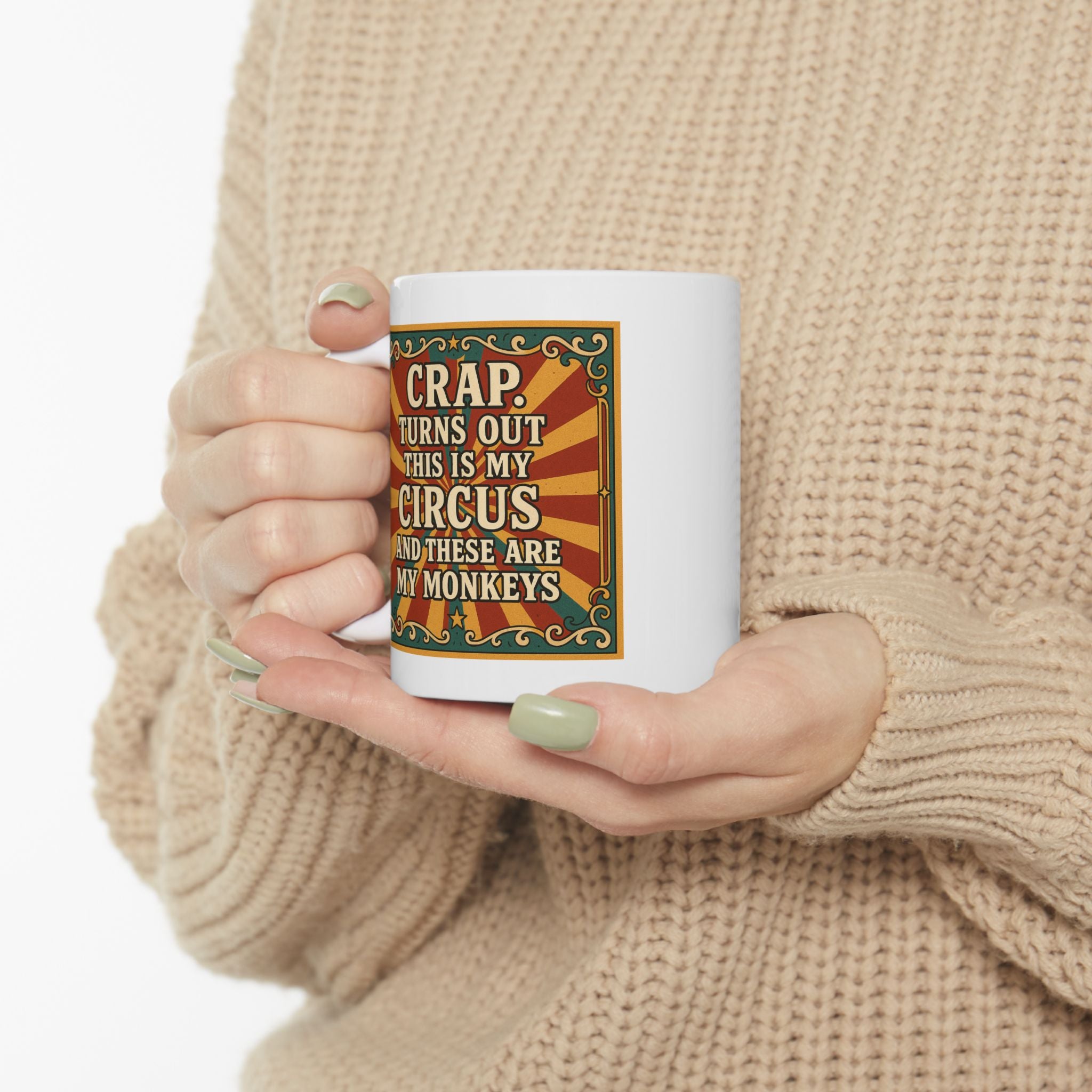 Vintage Looking Quote Ceramic Mug - Perfect Gift for Coffee Lovers, Parents, Gifts for Mom, Gifts for Das, Unique Drinkware, Retro Style