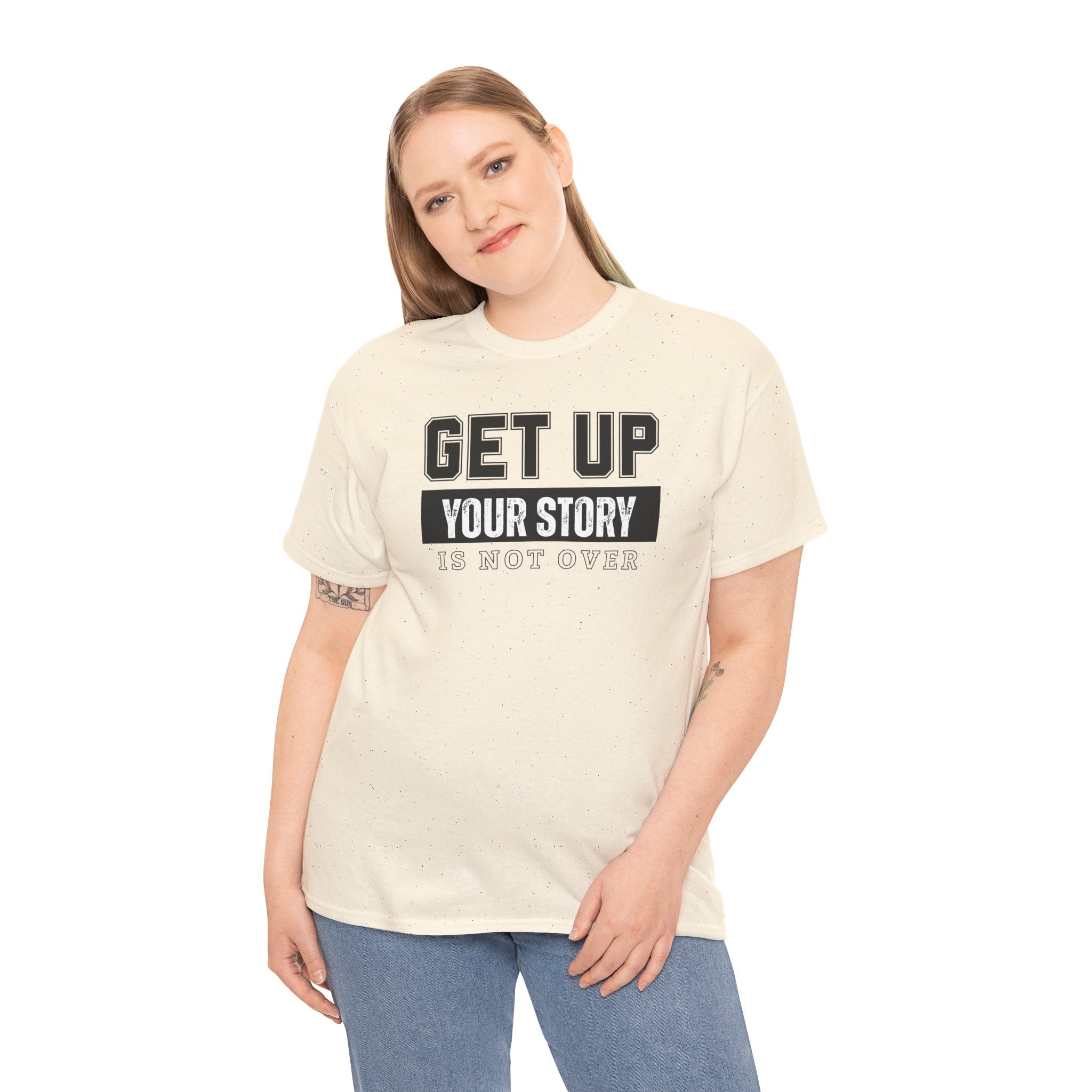 Inspirational Story Tee, Motivational Shirt, Unisex Cotton Top, Gift for Encouragement, Casual Wear, Positive Vibes