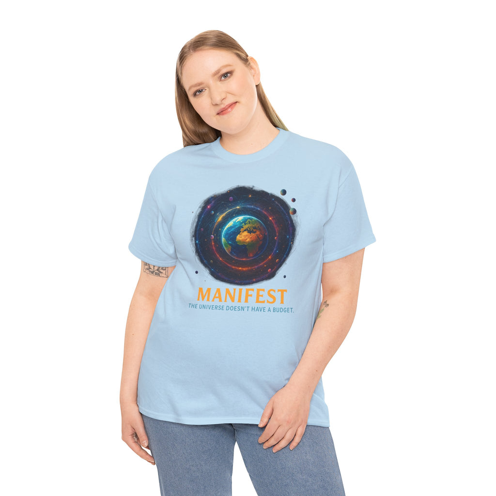 Manifest Unisex Heavy Cotton Tee | Cosmic Vibe Tee | Inspirational Shirt | Gift for Dreamers | Motivational Apparel | Universe Graphic [...]
