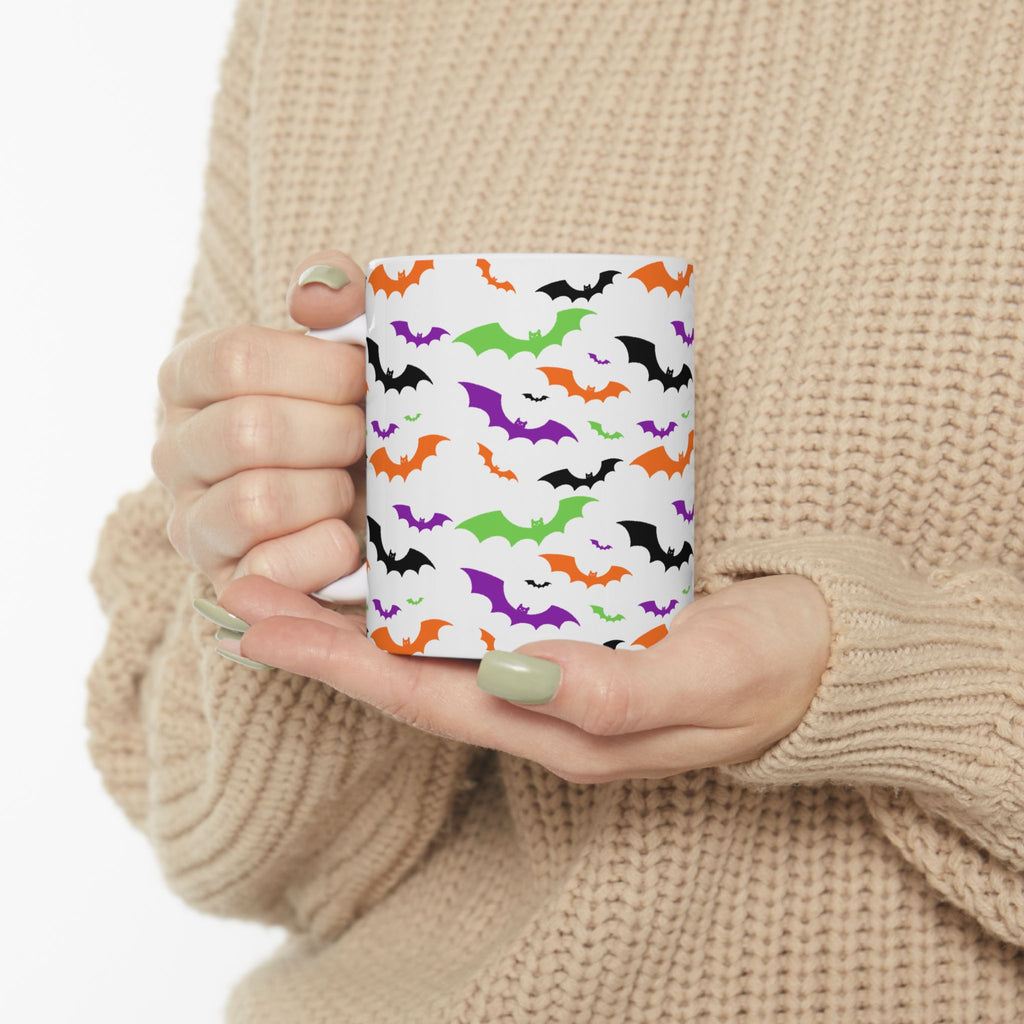 Halloween Bat Ceramic Mug - Perfect for Spooky Season, Coffee Lover Gift, Trick or Treat, Unique Halloween Decor, Witchy Vibes