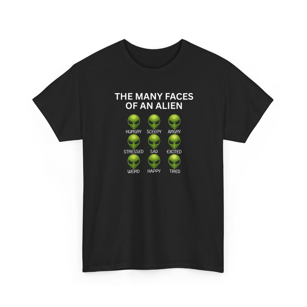 Unisex Alien Emotions Tee, Funny Graphic T-Shirt, Humor Gift for Nerds, Sci-Fi Apparel, Casual Wear for Fans
