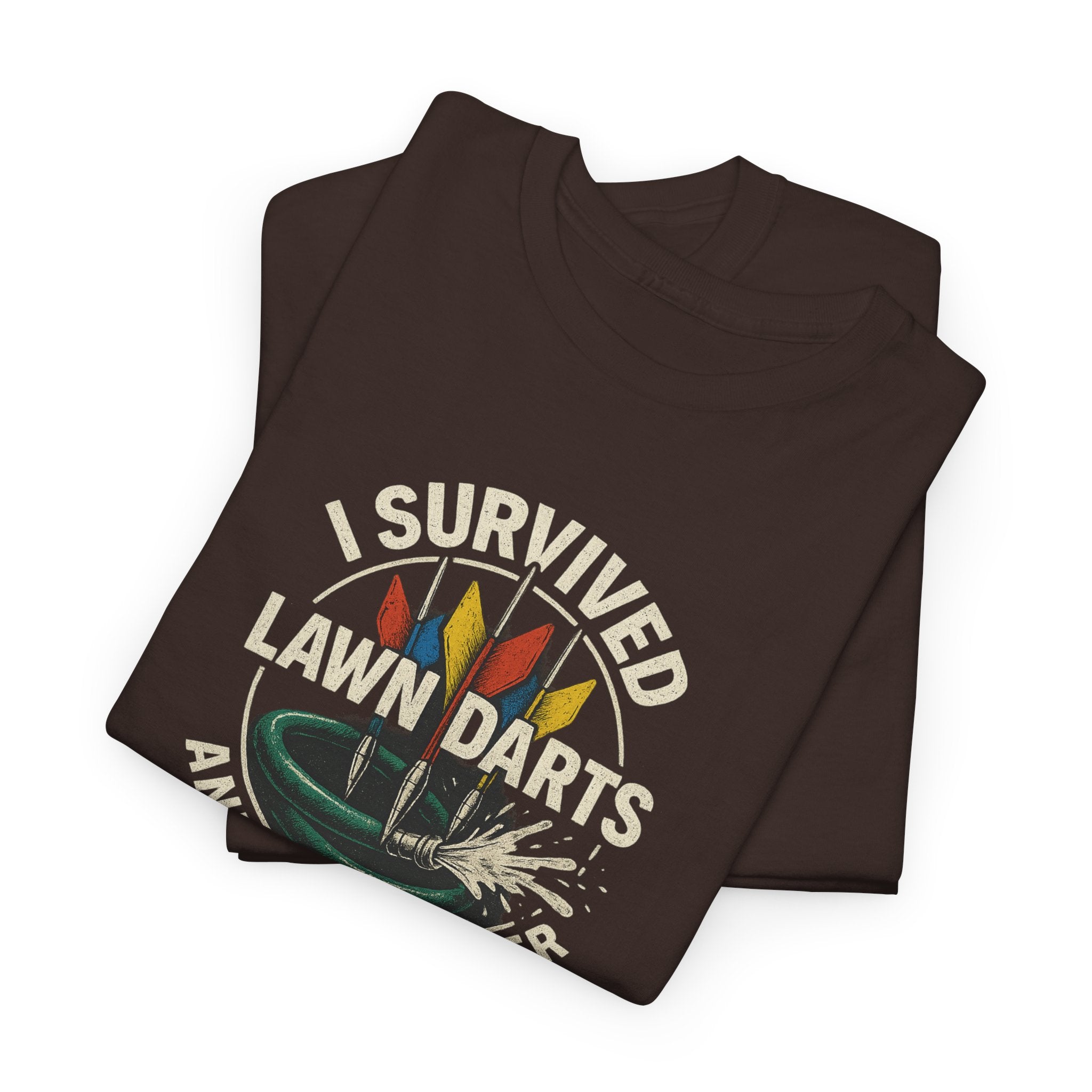 Retro Lawn Darts Survivor Tee, Vintage Unisex Shirt, Gift for Lawn Games Lovers, Funny T-Shirt, Outdoor Fun Apparel