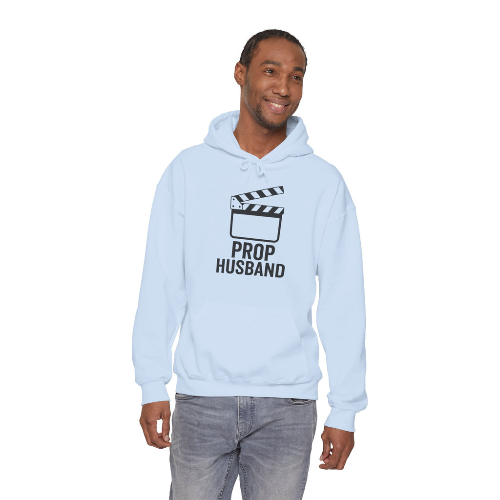 Prop Husband Hoodie — Funny Film Clapper Hooded Sweatshirt for Movie Lovers & Crew