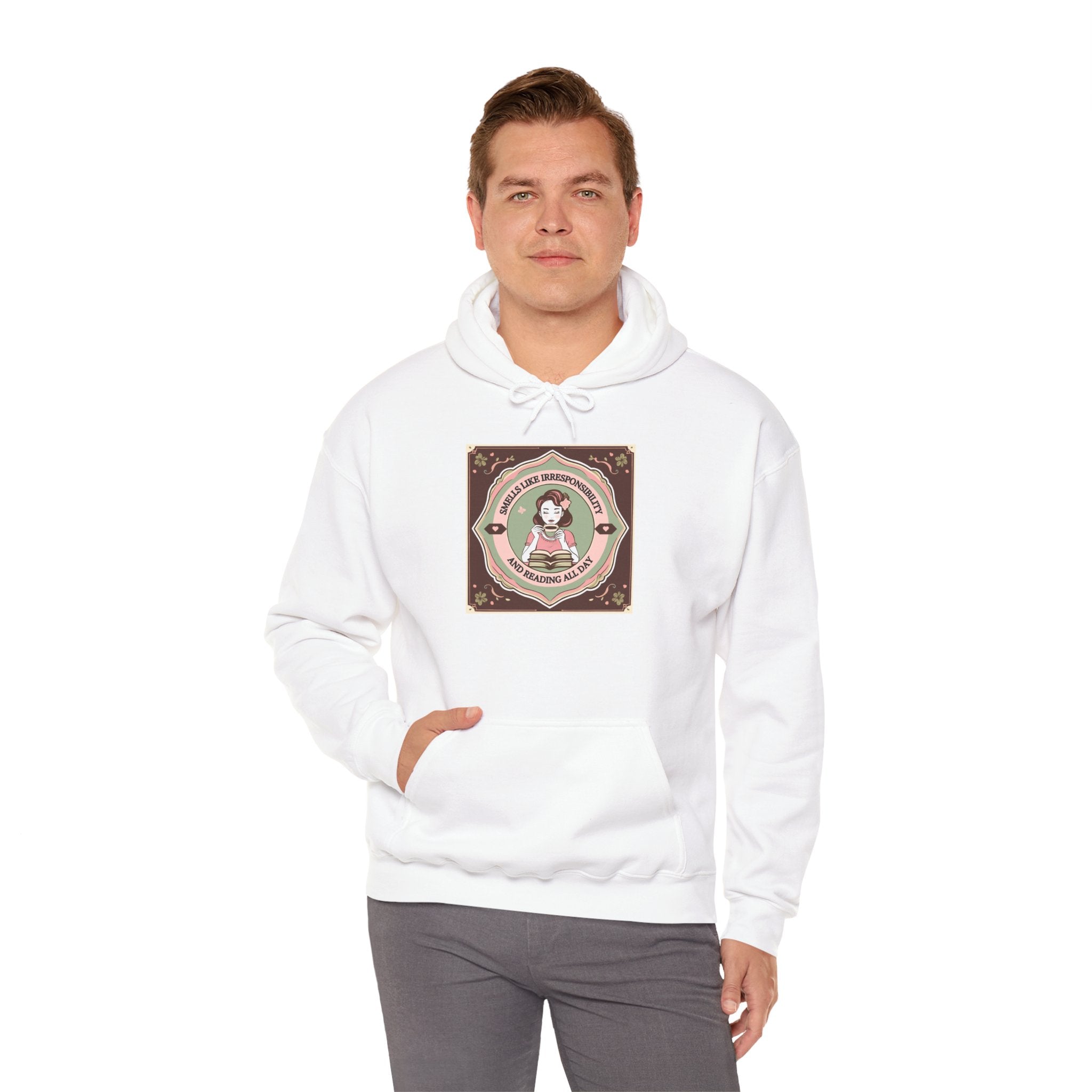 Cozy Unisex Hooded Sweatshirt with Cute Vintage Design - Perfect for Gift Giving, Casual Wear, Fall & Winter Comfort