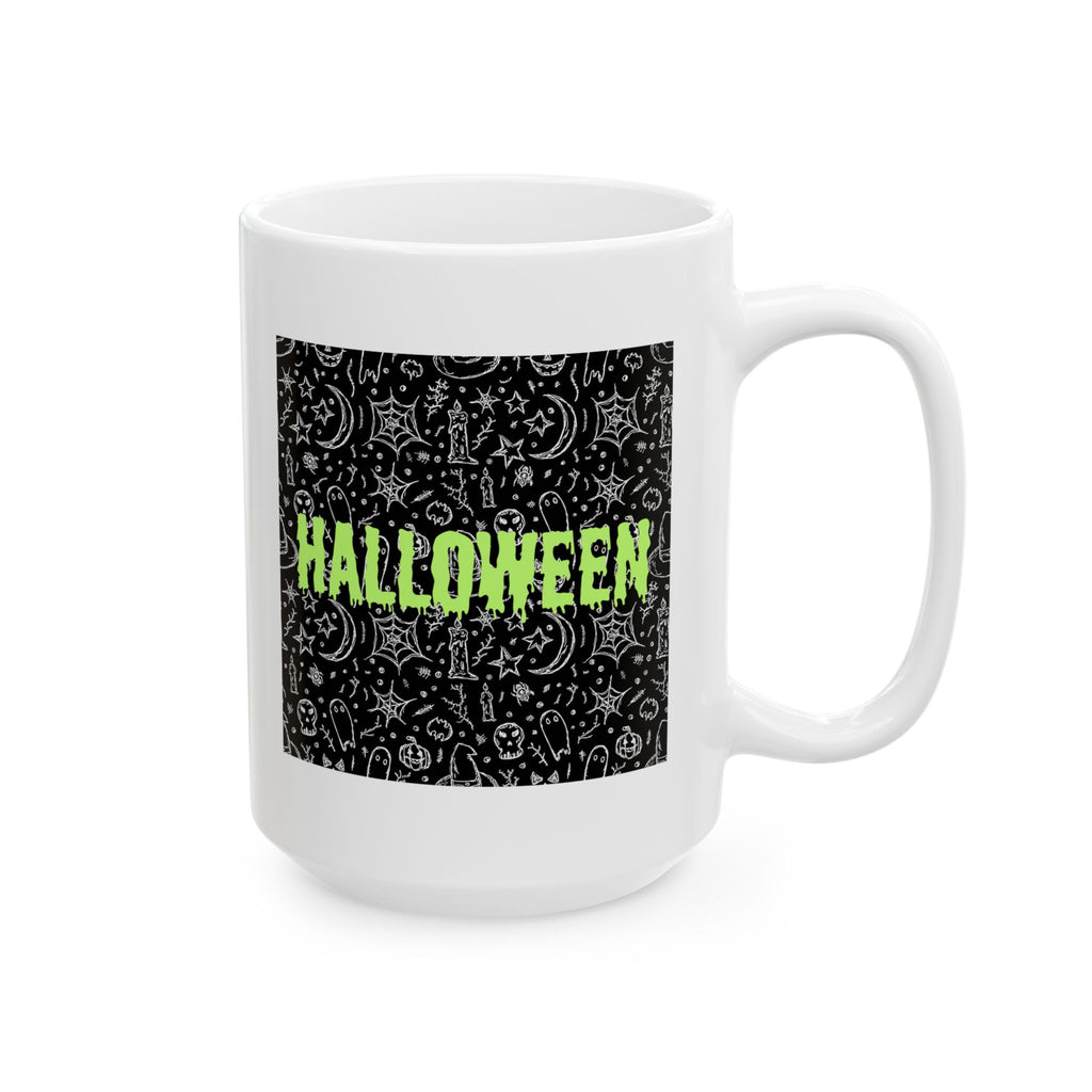 Spooky Halloween Ceramic Mug, Halloween Coffee Cup, Halloween Gift, Witchy Mug, Haunted House Drinkware, Spooky Season Kitchenware