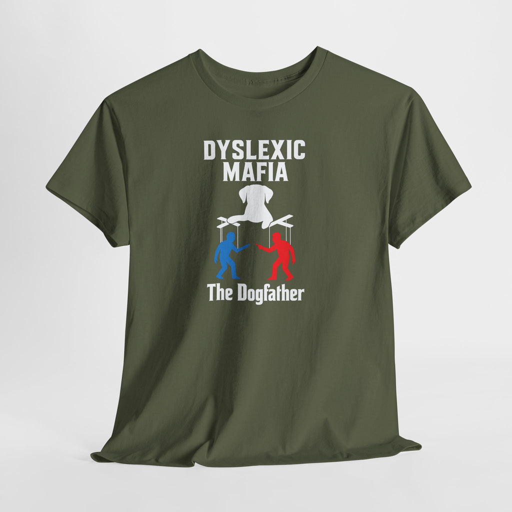 Funny Mafia Unisex Tee, Cool Graphic T-Shirt, Funny Gift for Dyslexics, Humor Tee, Casual Wear, Unique Statement Shirt