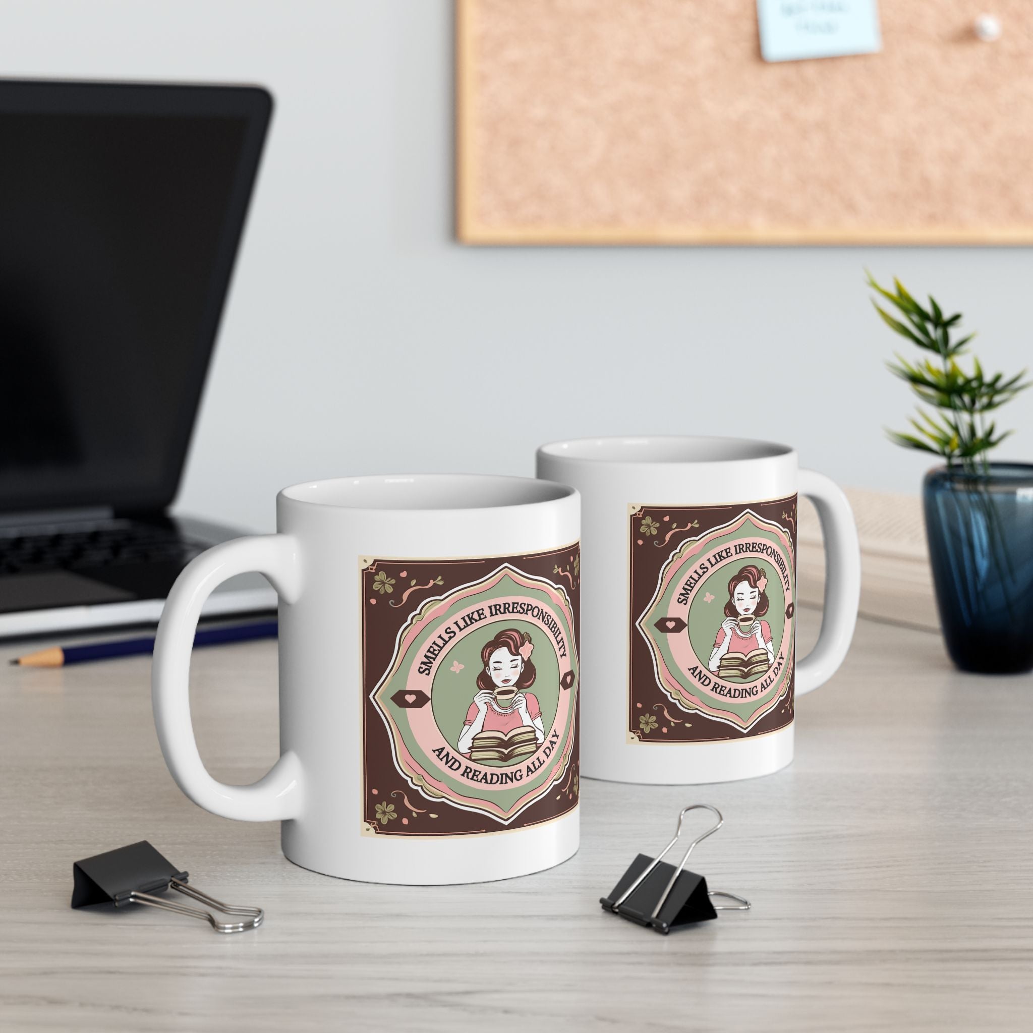 Vintage Floral Ceramic Mug, Unique Coffee Cup Gift, Tea Lovers Mug, Boho Chic Home Decor, Perfect for Birthdays and Holidays