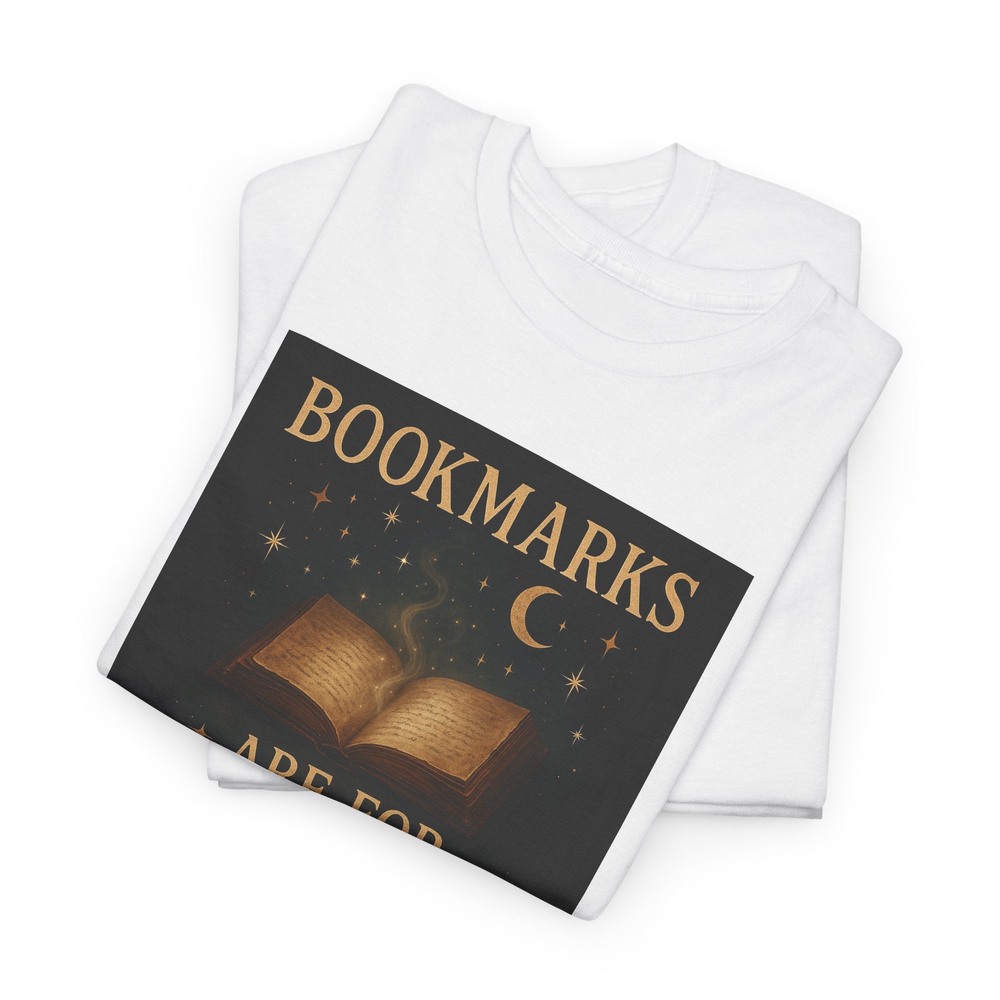 Bookmarks are for Quitters Unisex Cotton Tee, Funny Gift, Reading Shirt, Literary Quote Apparel, Bookworm Fashion, Cute Book Shirt