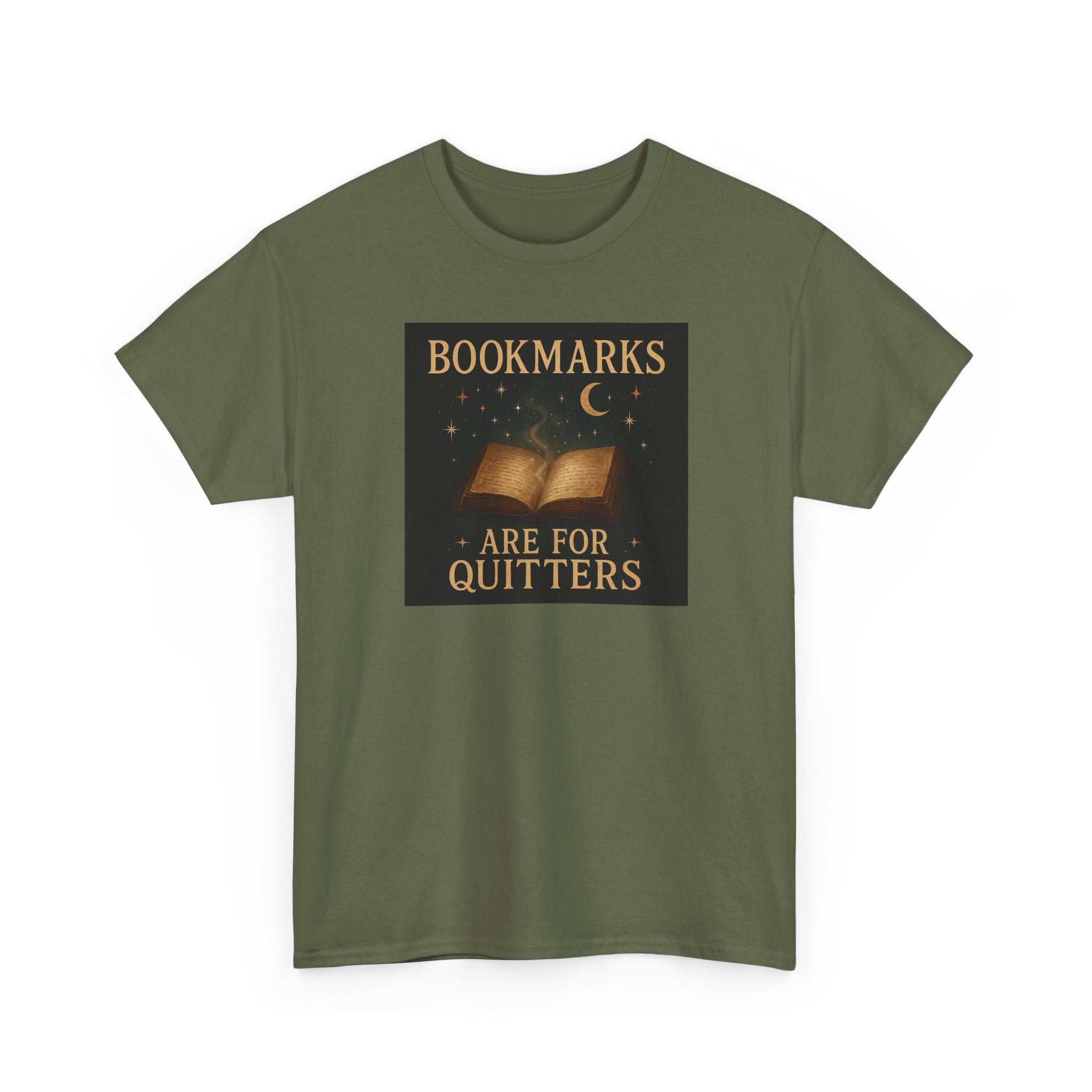 Bookmarks are for Quitters Unisex Cotton Tee, Funny Gift, Reading Shirt, Literary Quote Apparel, Bookworm Fashion, Cute Book Shirt